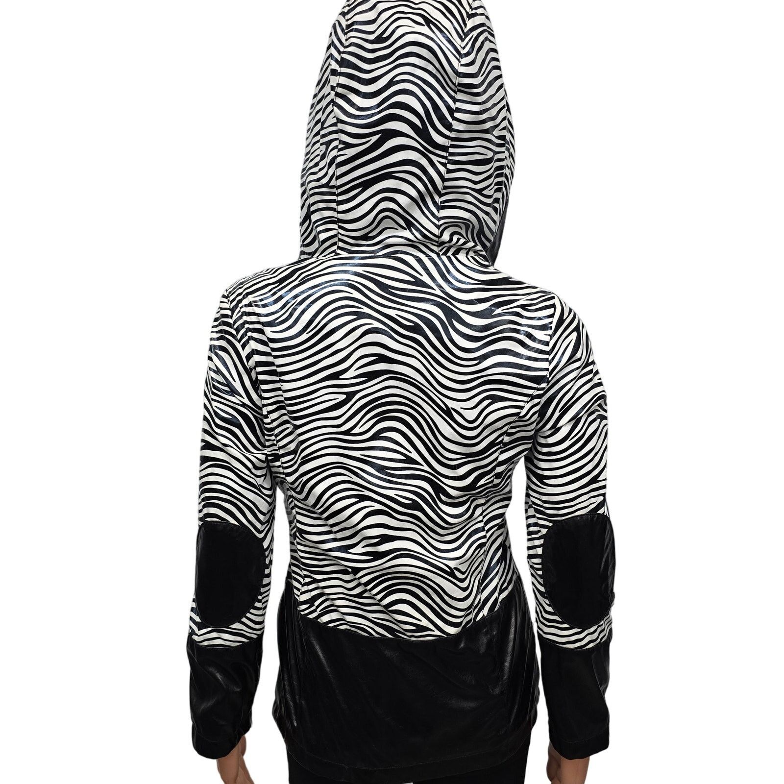Other Dollhouse Hooded Rain Jacket Animal Print Elbow Patch S/M Size ONE SIZE - 8 Thumbnail
