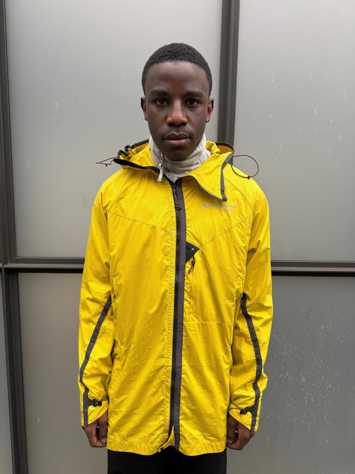 Designer Klattermusen Bright Yellow Rip Stop Asymmetric Zip Jacket Size US M / EU 48-50 / 2 - 4 Thumbnail