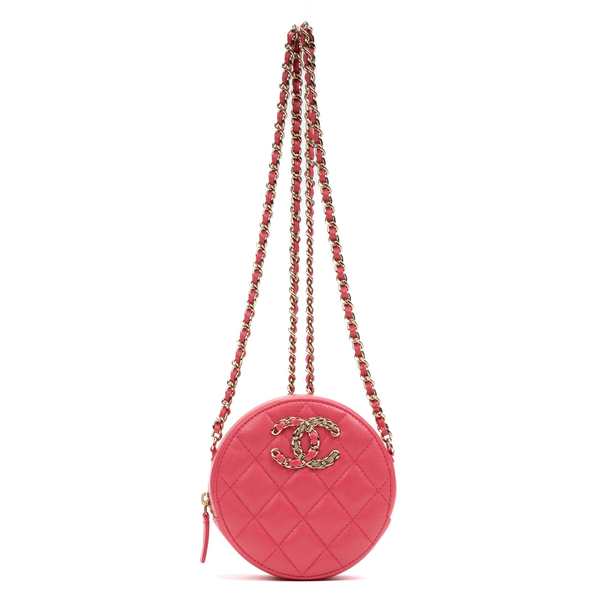 Chanel French New Wave Round Chain Clutch Mini Size ONE SIZE - 1 Thumbnail