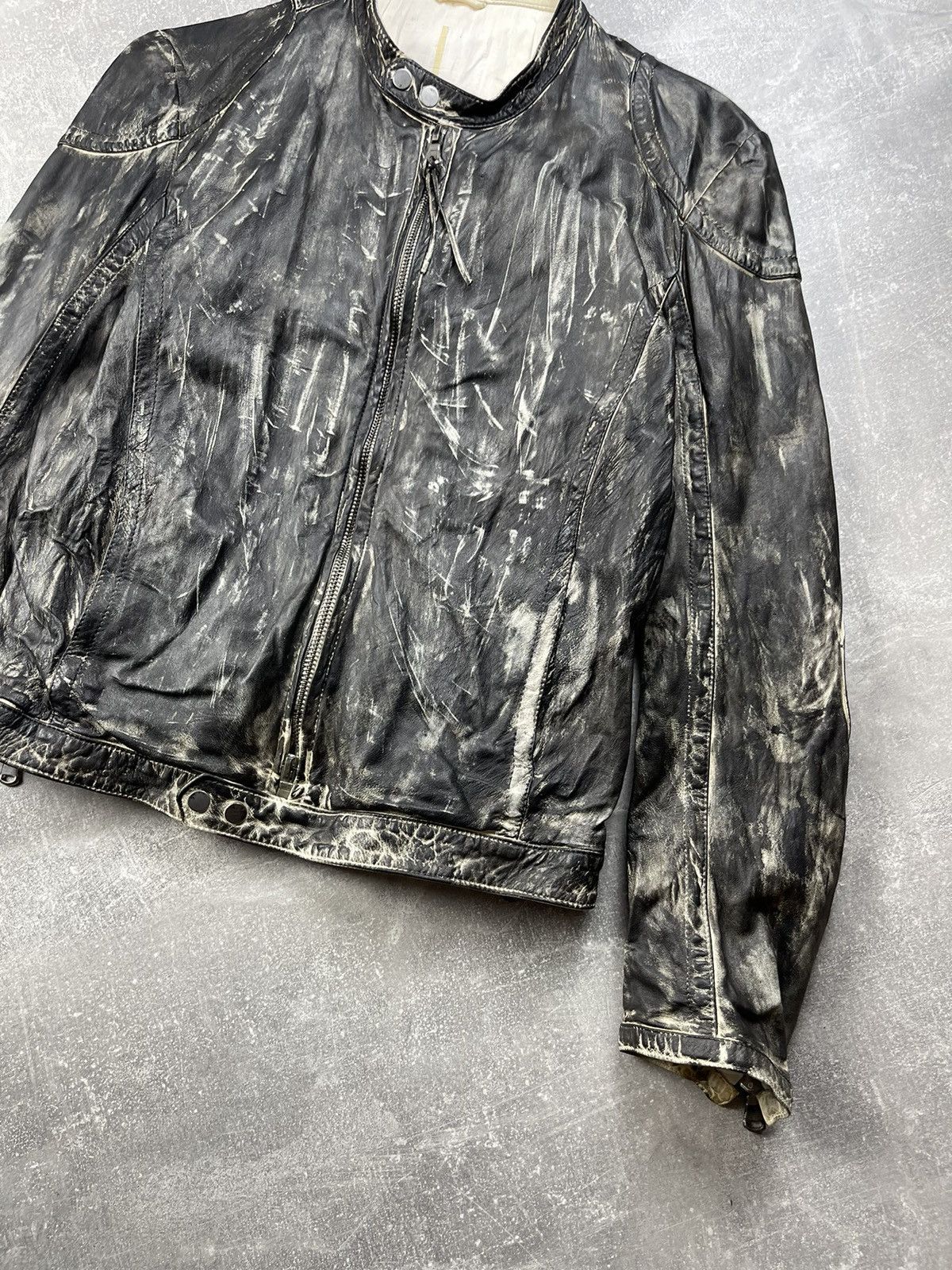 ジャケット・アウター VINTAGE leather jacket black archive VINTAGE leather jacket black archive