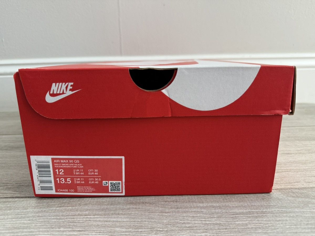 Nike Men's Nike Air Max 90 Smoke Grey Crocodile Sail Black Sz 12 Size US 12 / EU 45 - 11 Thumbnail