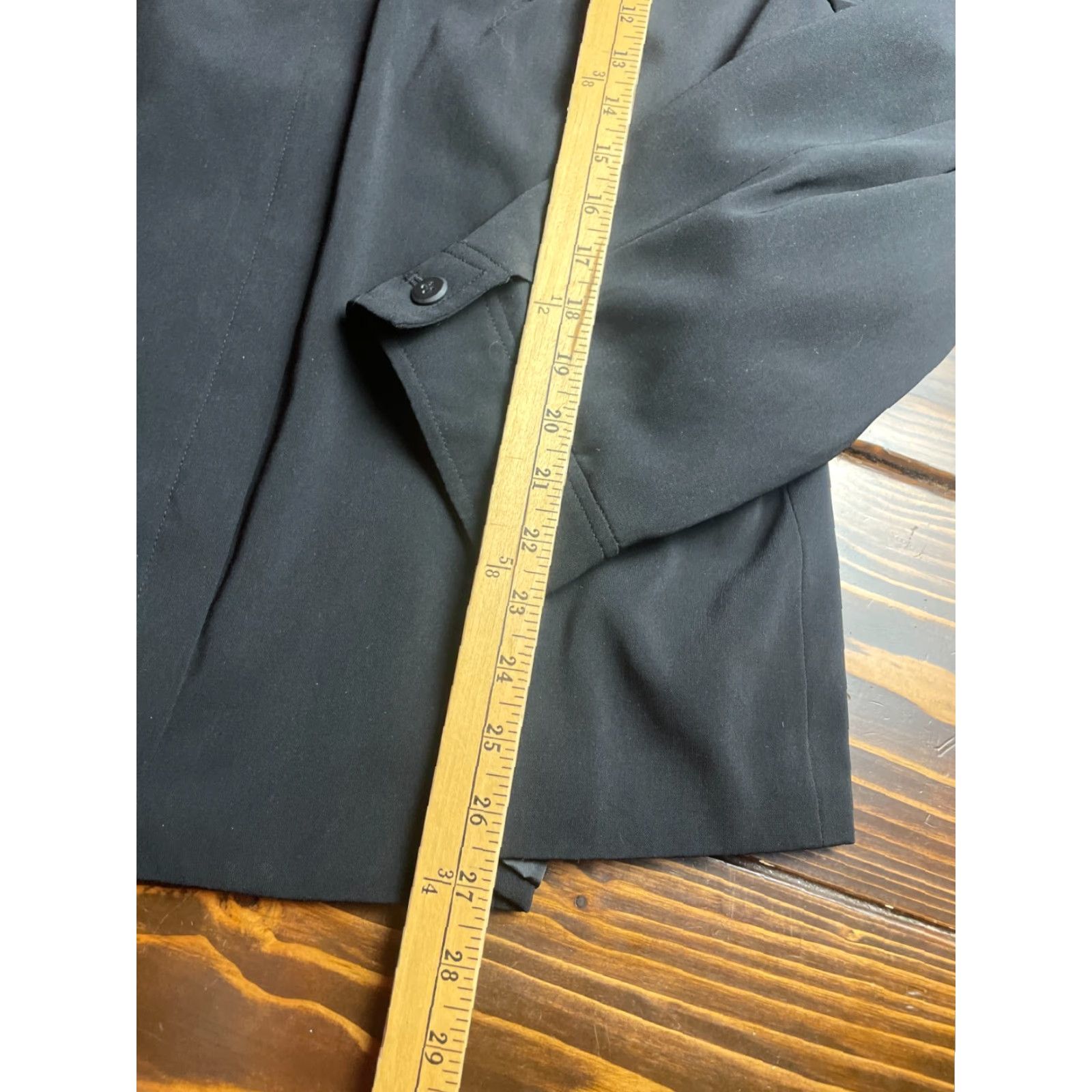 Vintage Maggie McNaughton Jacket Women's Plus Size 20W Black Shoulder Pads Full Zip Shirt Womens 20W Black Shoulder Pads Full Zip Size 3XL / US 20-22 - 4 Thumbnail