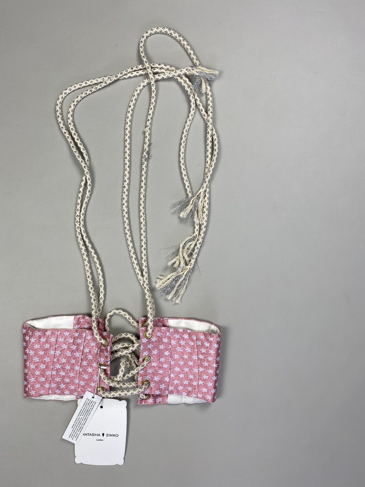 Designer × Natasha Zinko BNWT! Natasha Zinko Brocade Corset Belt size US 0 / IT 38 Size ONE SIZE - 3 Thumbnail