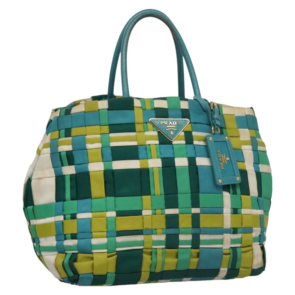 Prada PRADA Hand Bag Nylon Green Size ONE SIZE - 1 Thumbnail