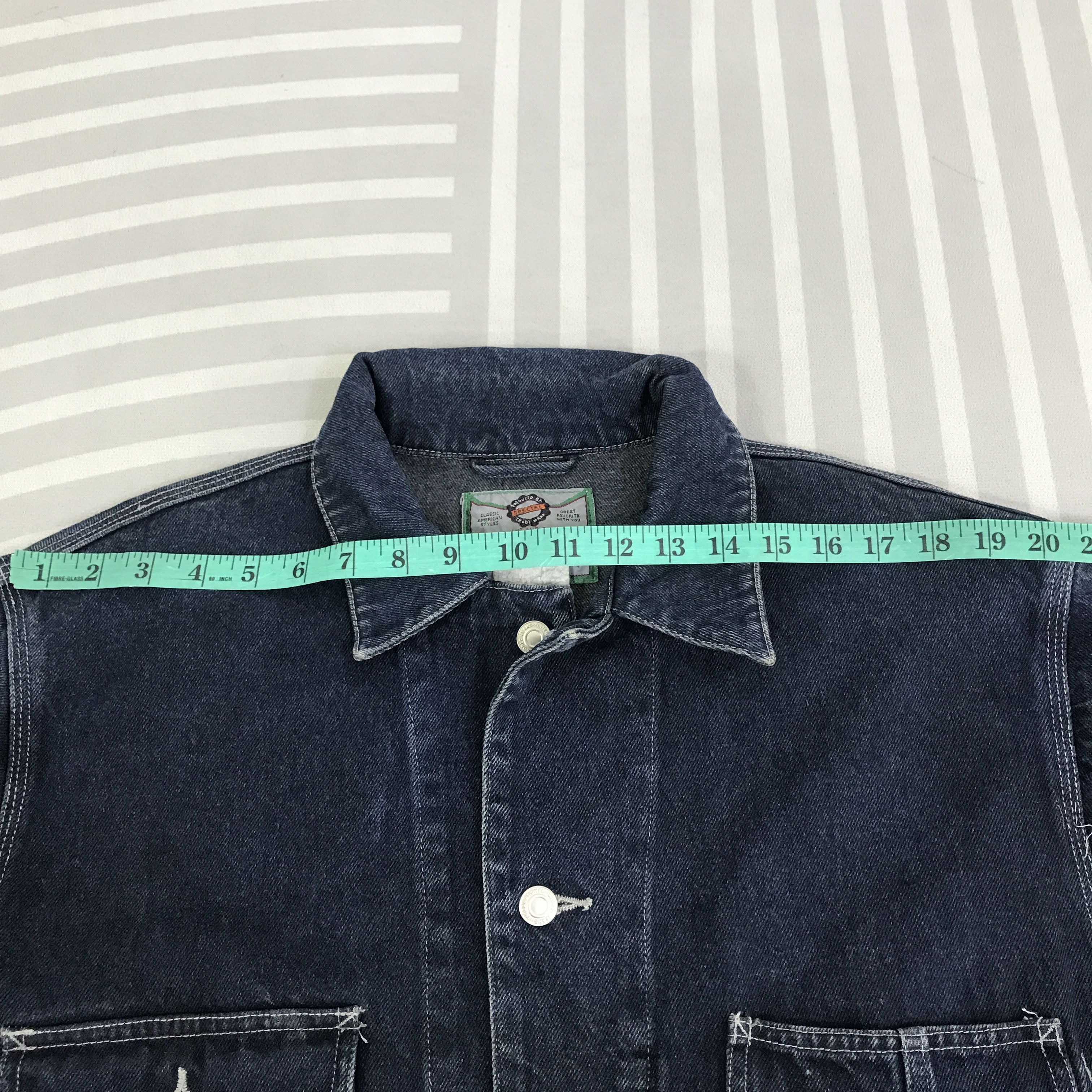 Japanese Brand Vintage Seashop Denim Button Jacket K115B7 Size US L / EU 52-54 / 3 - 6 Thumbnail