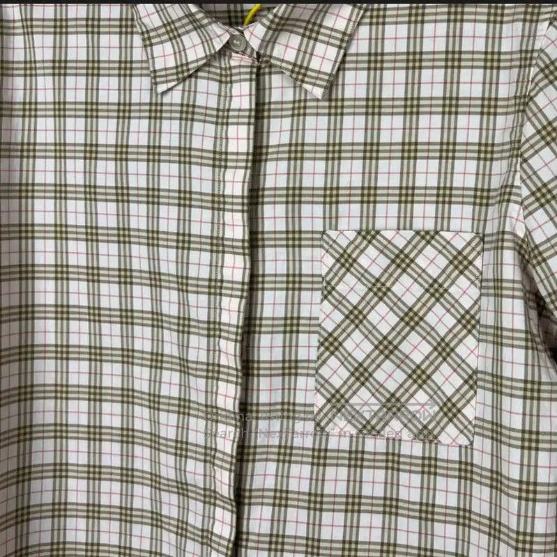 Burberry Burberry Pink Cotton Checkered Shirt. Size XXS / US 00 / IT 34 - 2 Thumbnail