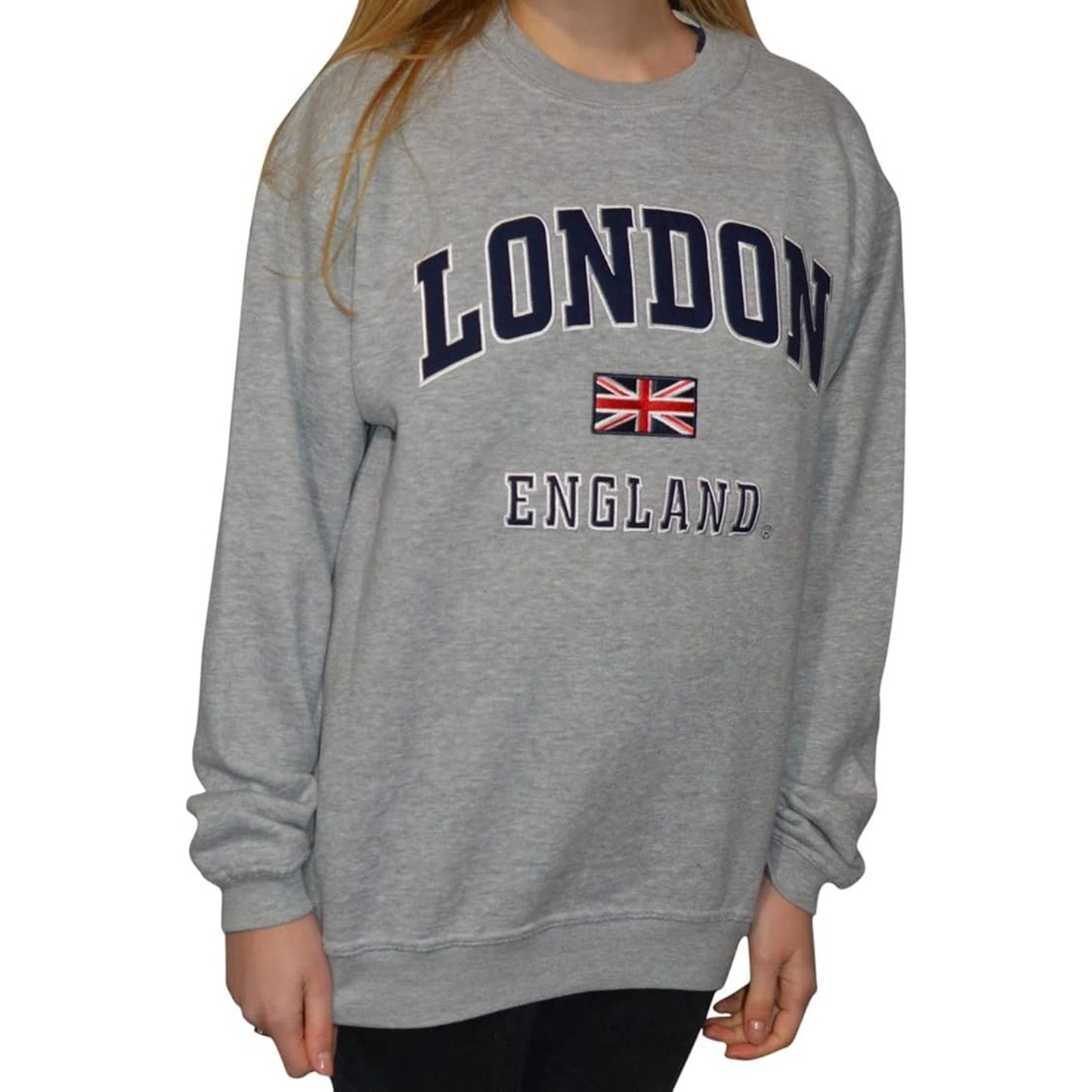 L'estrange London GWCC Unisex London England Applique Embroider Gray S A001145 Size US S / EU 44-46 / 1 - 1 Thumbnail