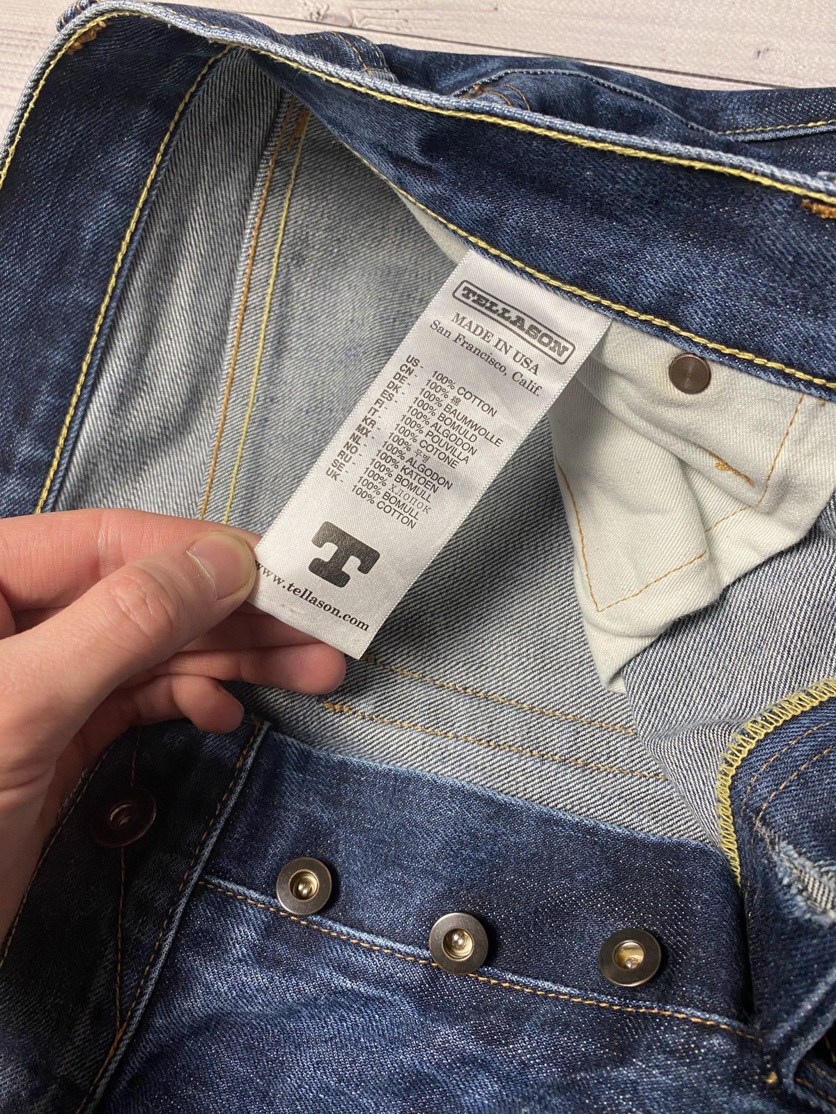 Tellason Vintage Tellason Denim made in USA premium quality jeans W36 Size US 36 / EU 52 - 10 Thumbnail