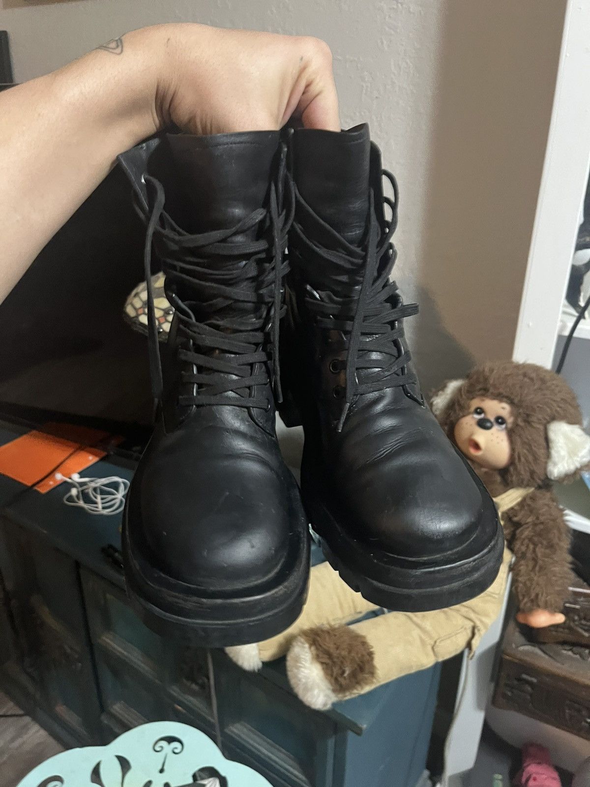 Bottega Veneta ***FREE GIFT*** Bottega Veneta ''LUG LACE-UP BOOT'' Size US 8 / IT 38 - 2 Thumbnail