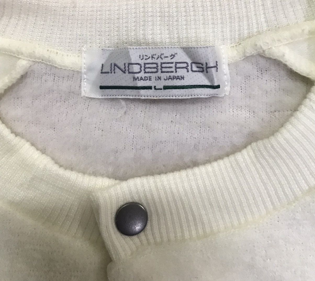 Japanese Brand × Lindbergh Vintage Lindbergh Snap Button Single Pocket Knit Sweatshirt Size US M / EU 48-50 / 2 - 9 Thumbnail