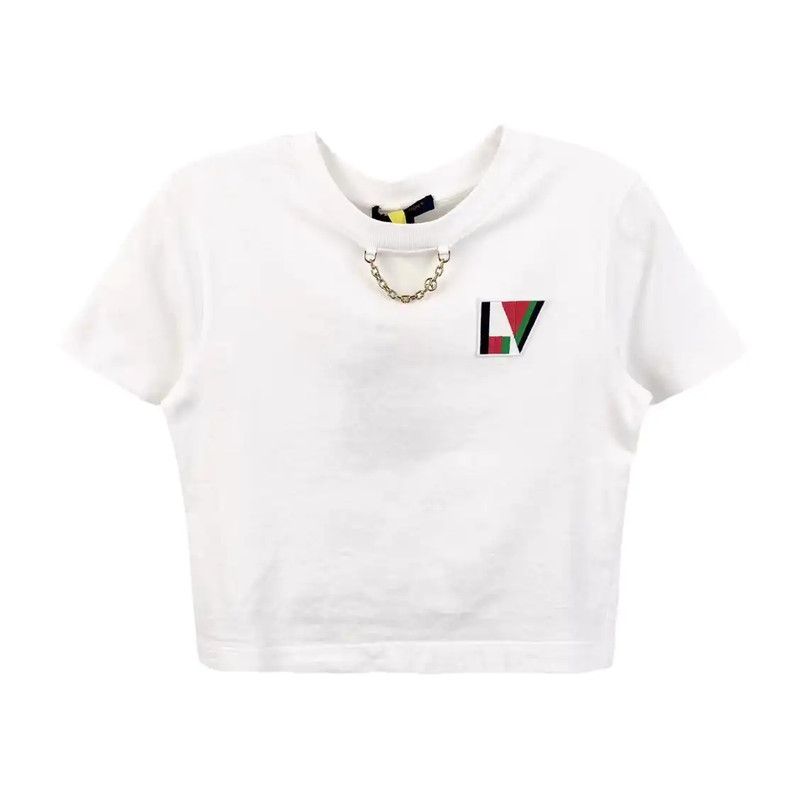 Louis Vuitton Louis Vuitton White Cotton Women's T-Shirt 0089 Size S / US 4 / IT 40 - 1 Thumbnail