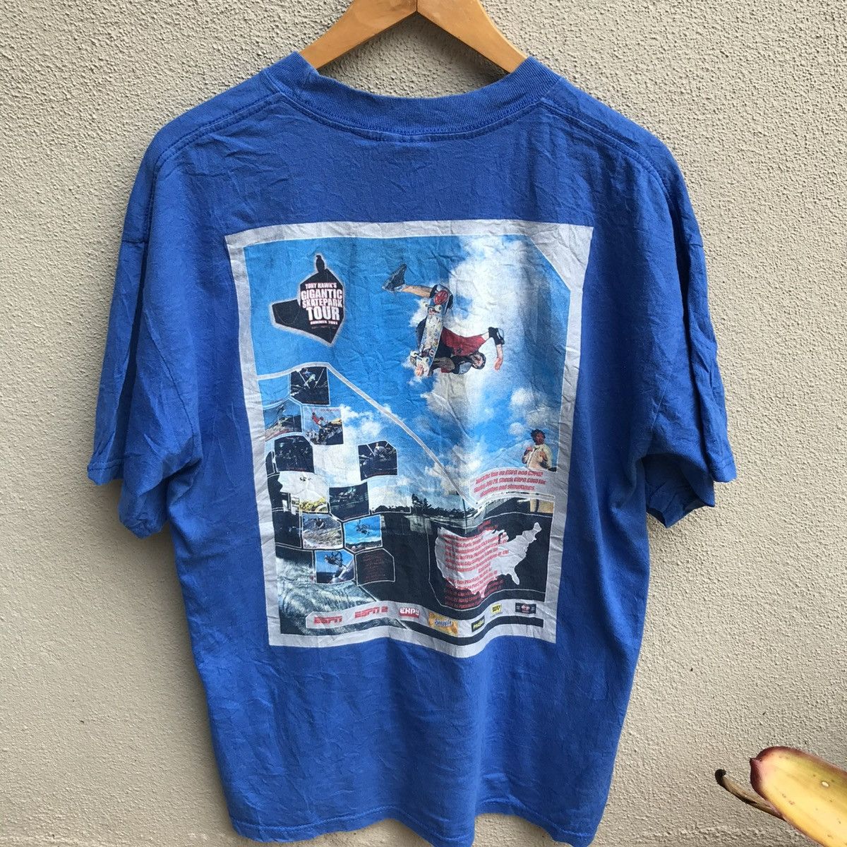 Tony Hawk Vintage rare TONY HAWK Gigantic skatepark tour tee Size US XL / EU 56 / 4 - 3 Thumbnail