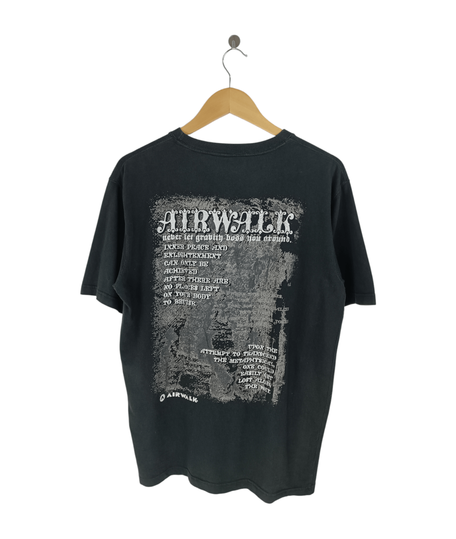 Airwalk VINTAGE Y2K AIRWALK CRAZY POEM SKATE 2000s NUMETAL STYLE TEE Size US L / EU 52-54 / 3 - 2 Thumbnail
