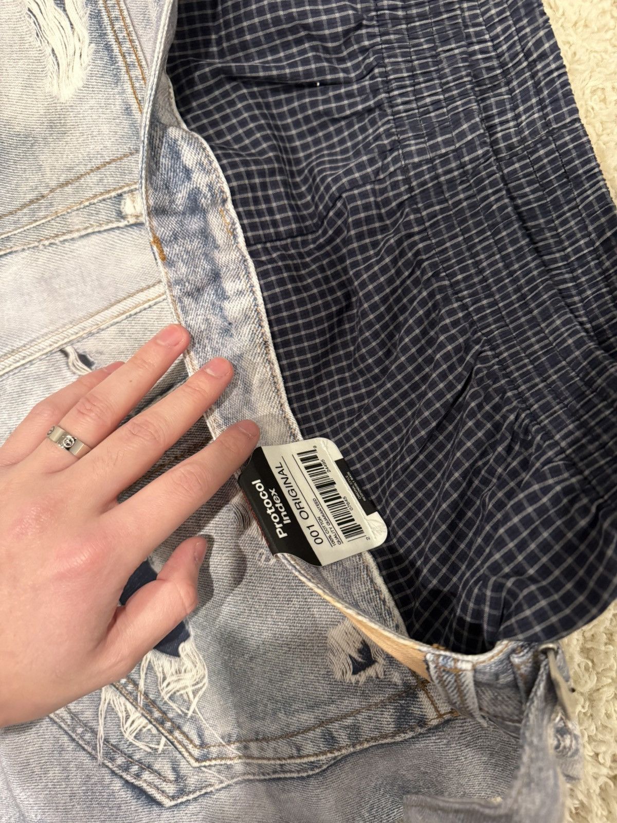 PROJECT G/R Project GR Protocol Index Trompe-L'OEIL LAYERED PANTS Size US 30 / EU 46 - 11 Thumbnail