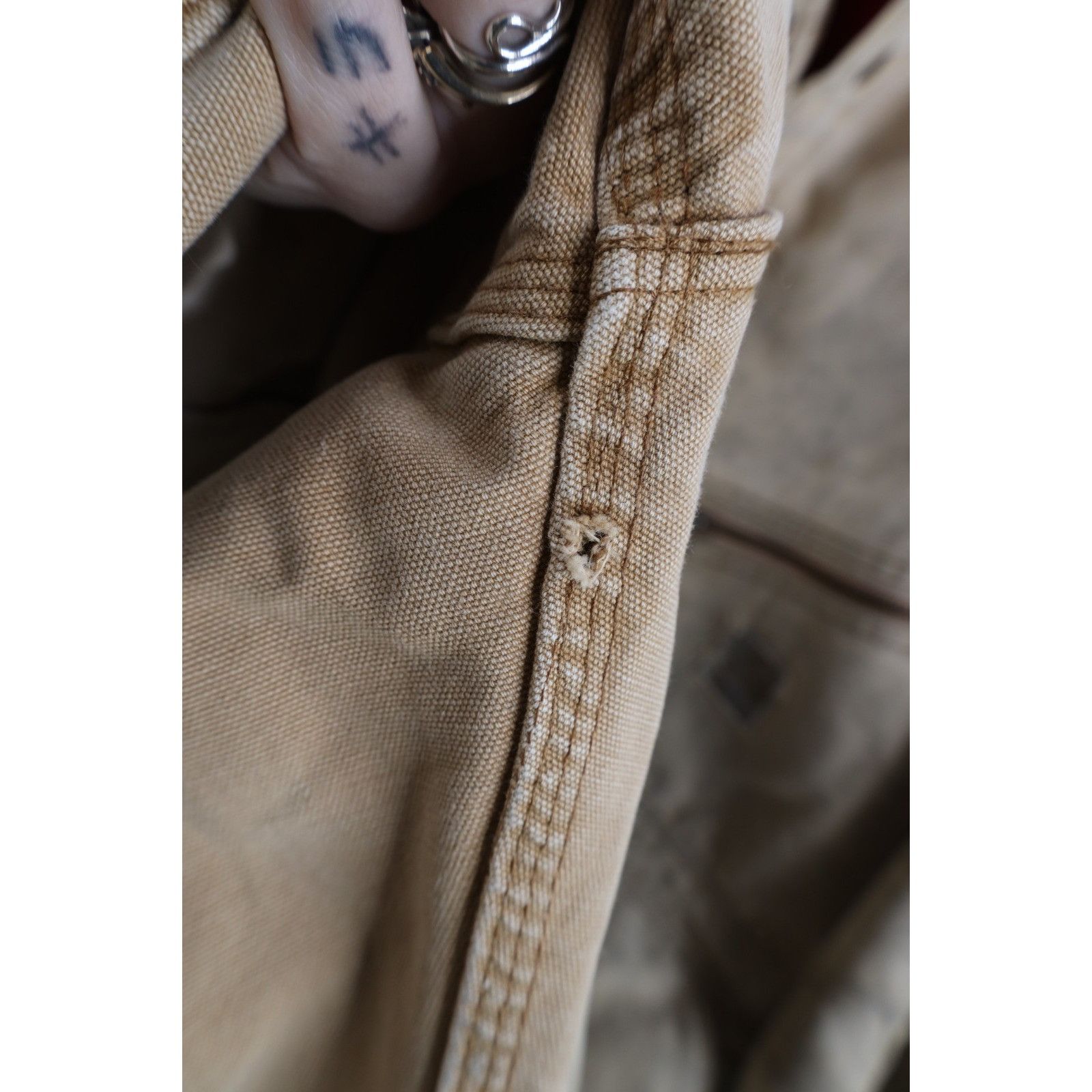 Carhartt Vintage 80s Carhartt Thrashed Quilted Canvas Coveralls Size US 40 / EU 56 - 11 Thumbnail