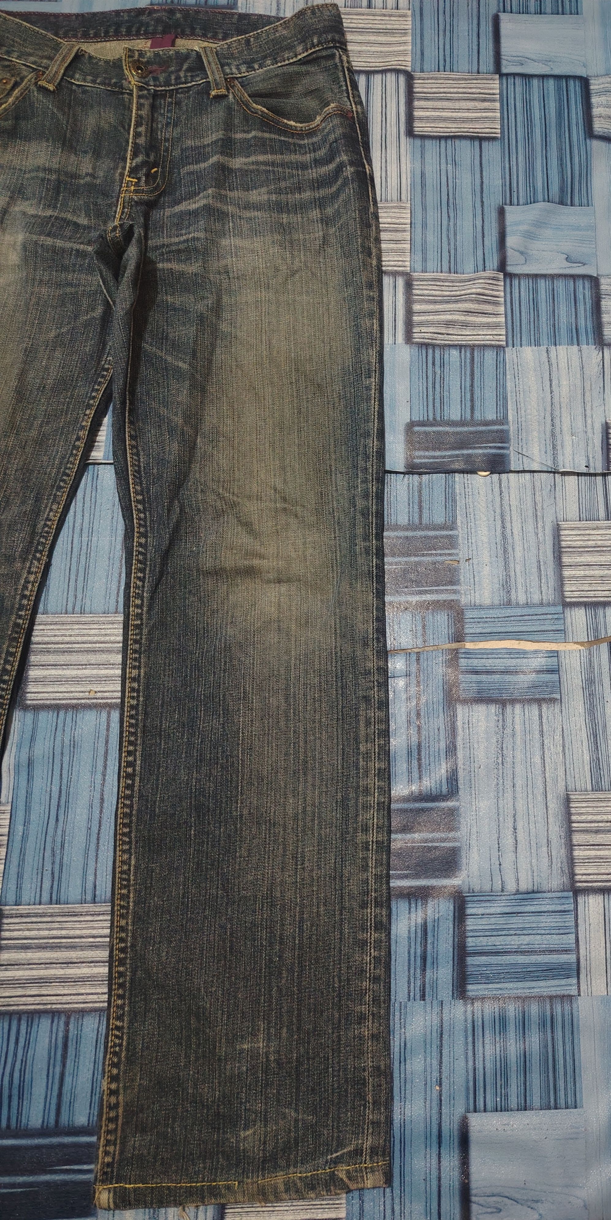 Levi's Vtg Levis 502 purple stitch Button V11 Size US 30 / EU 46 - 3 Thumbnail