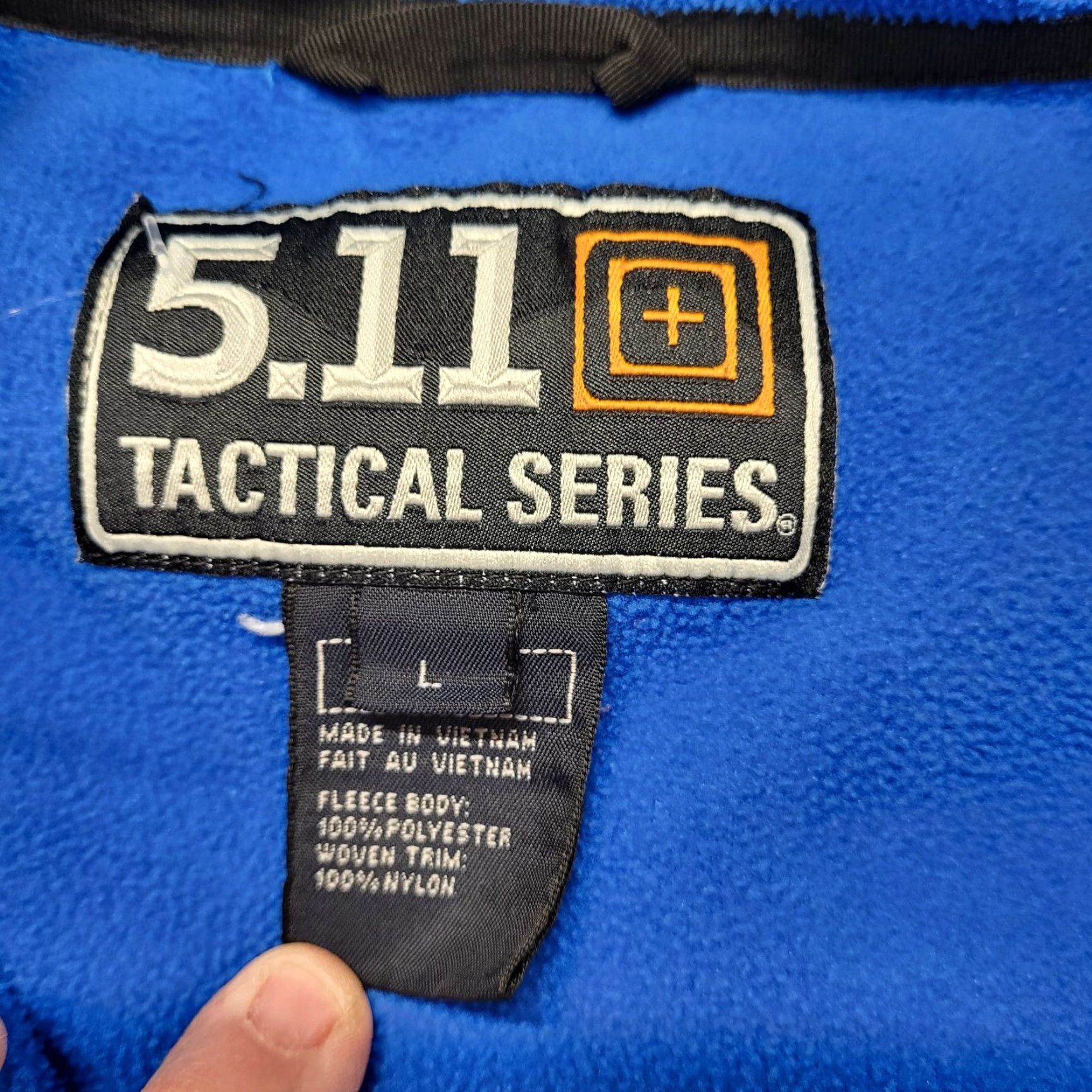 Vintage 5.11 Tactical Series Utility Jacket Mens L Blue Full Zip Pocket Bomber Jacket Stand-Up Collar Zipper Pocket Regular Fit Size US L / EU 52-54 / 3 - 3 Thumbnail