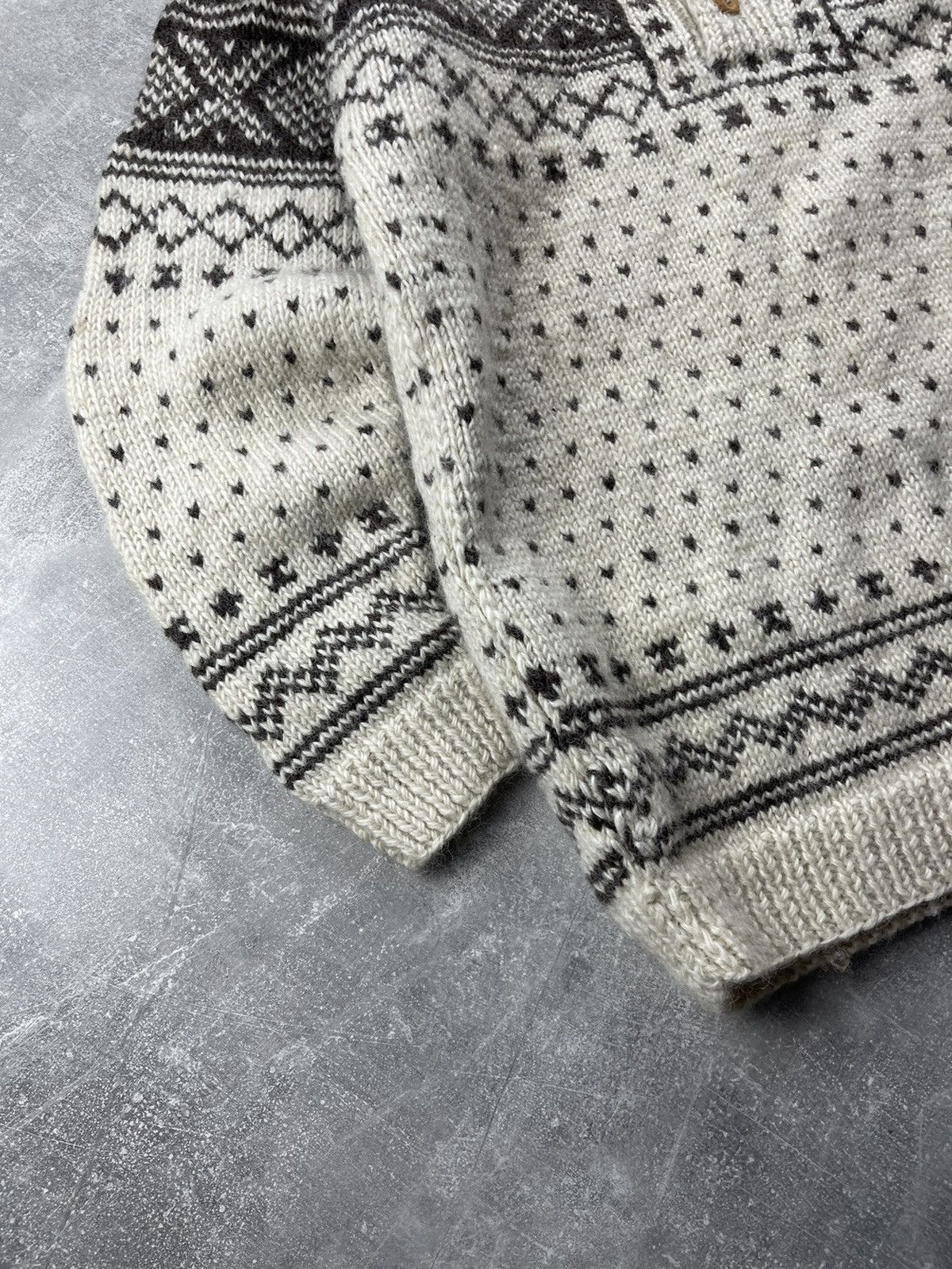 Vintage THG Natural Line Nordic Wool Sweater Scandinavian Pattern Size US XL / EU 56 / 4 - 3 Thumbnail