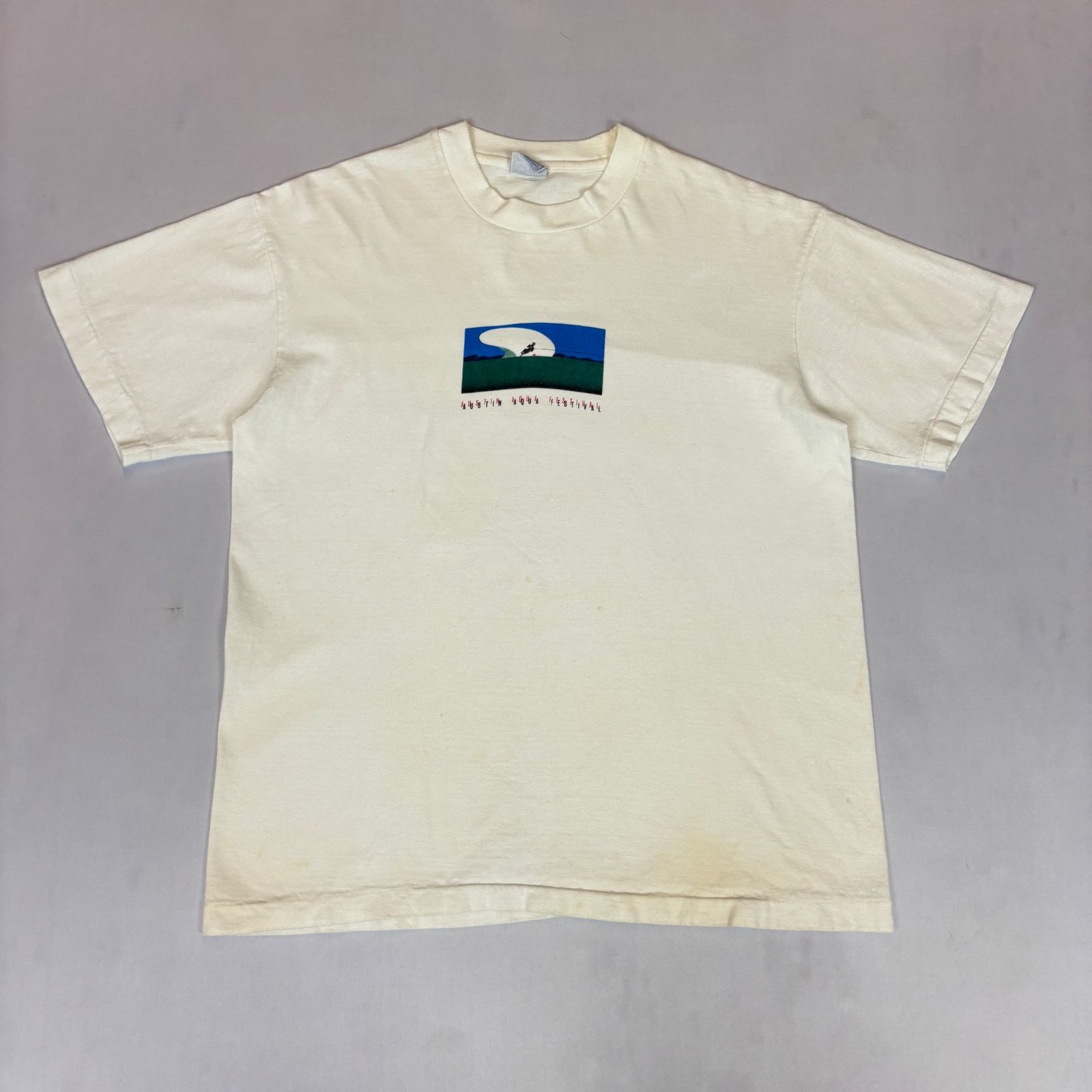 Vintage Vintage 1980s Austin Aqua Festival Michael Schwab Art Tee Size US M / EU 48-50 / 2 - 2 Thumbnail