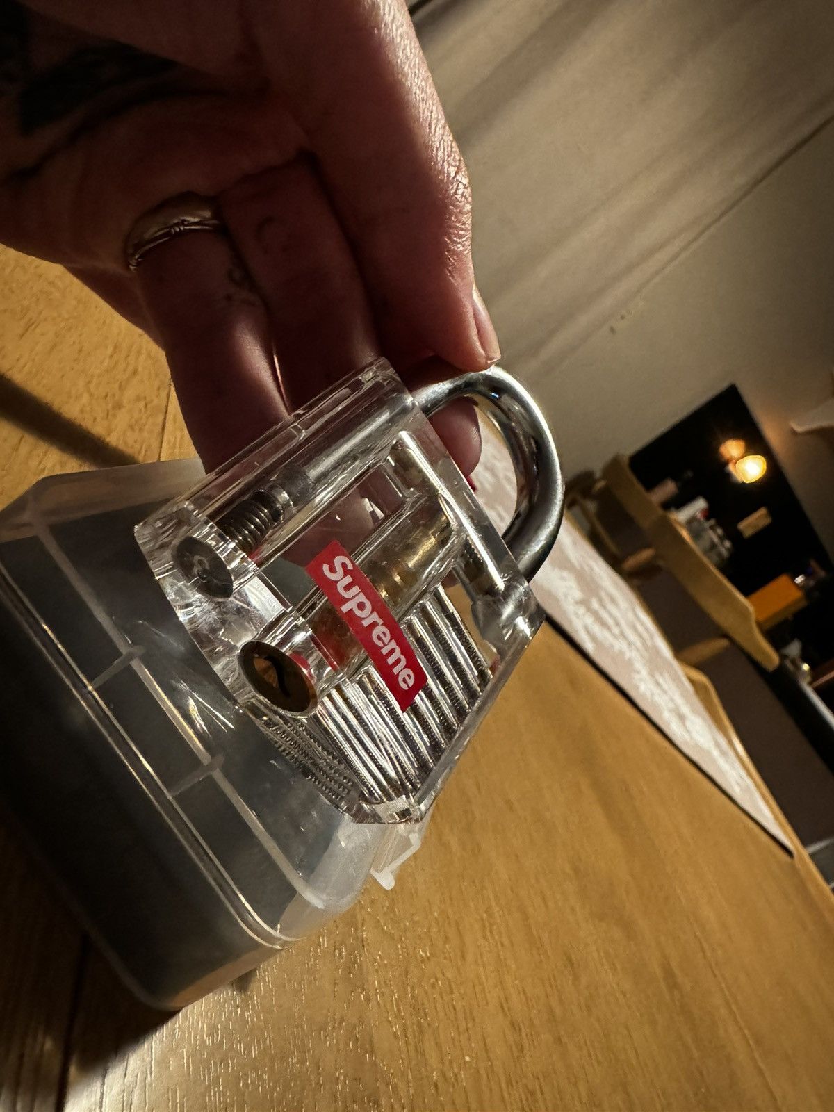 Supreme Supreme Acrylic Lock (Clear) Size ONE SIZE - 2 Thumbnail