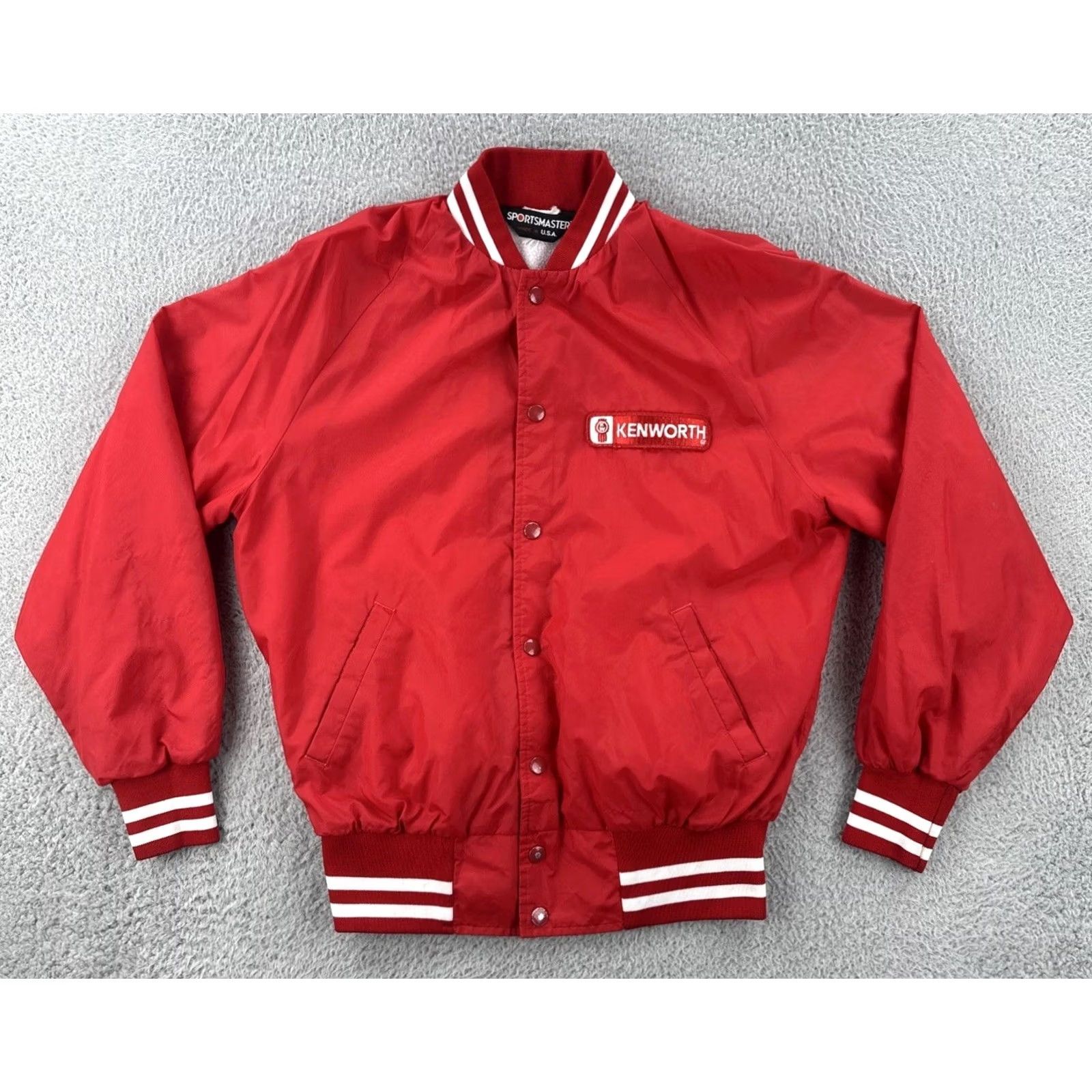 Vintage VINTAGE Sportsmaster Jacket Shirt Red Kenworth Patch M Adults Mens Size US M / EU 48-50 / 2 - 2 Thumbnail