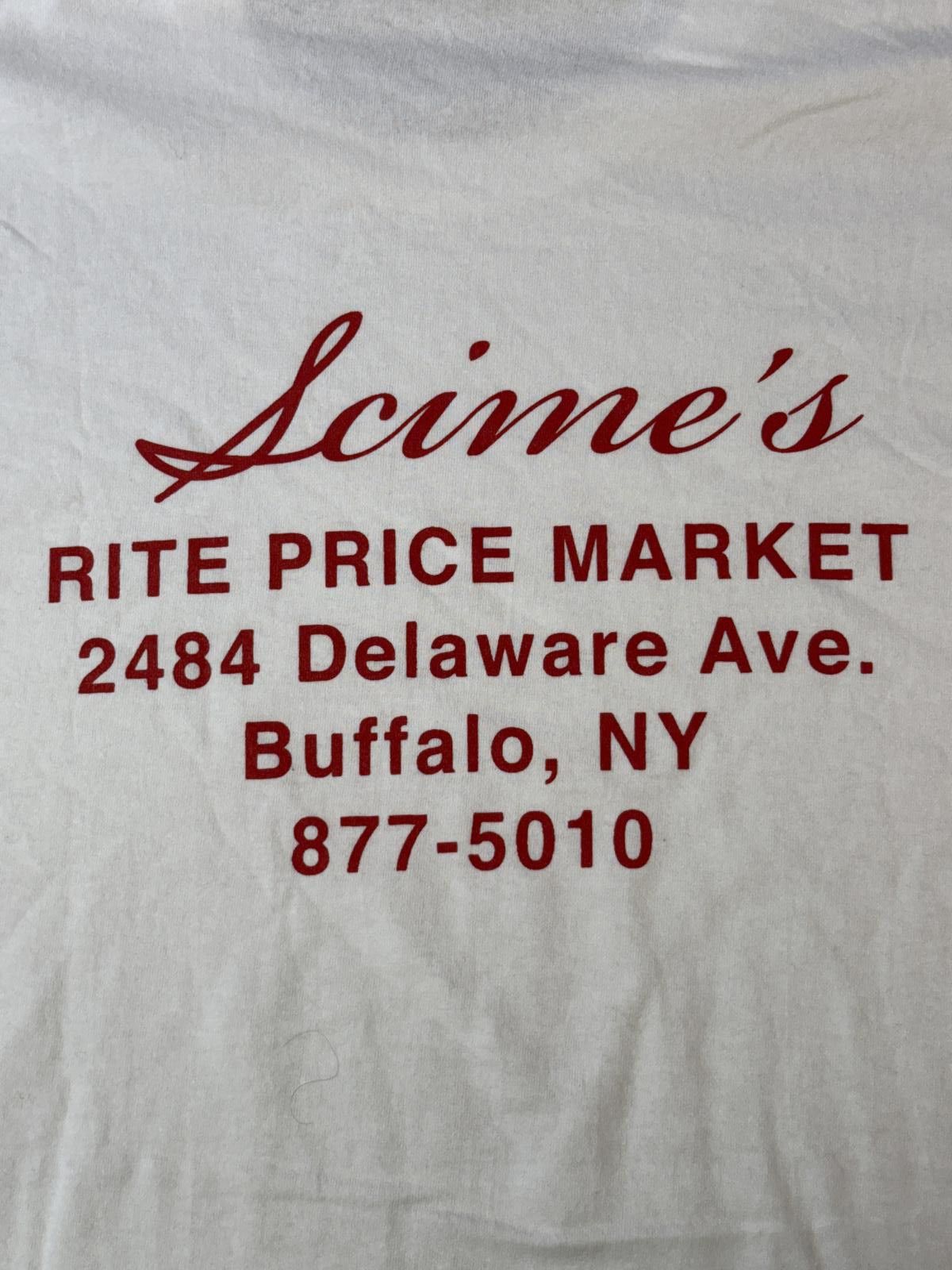 Designer Scimes' Sausage Buffalo NY T-shirt Rite Price Market Tee Size US XXL / EU 58 / 5 - 4 Thumbnail