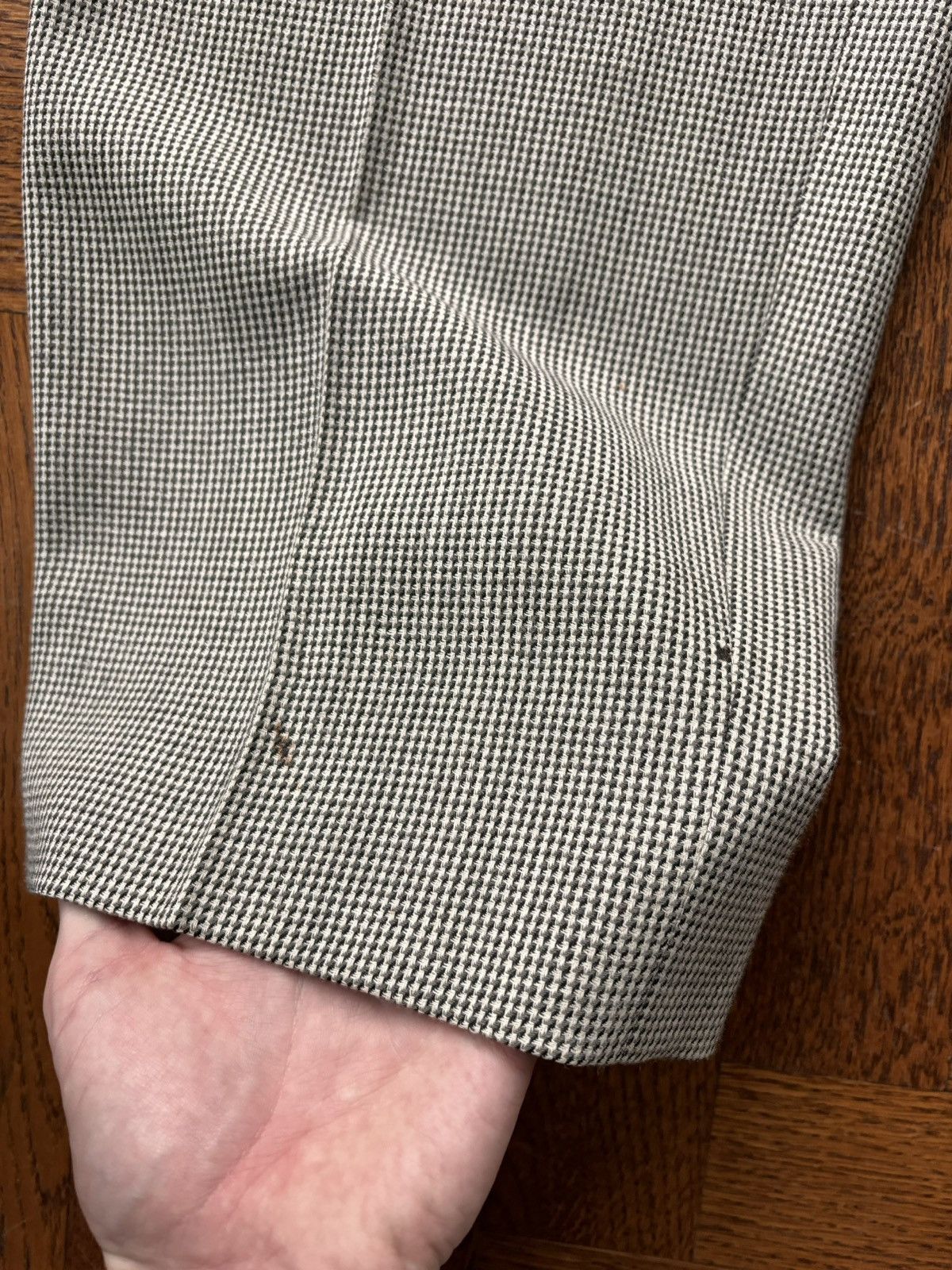 Gianfranco Ferre × Vintage Vintage Gianfranco Ferre Suit Houndstooth Two Piece Wool 54R Size 54R - 12 Thumbnail