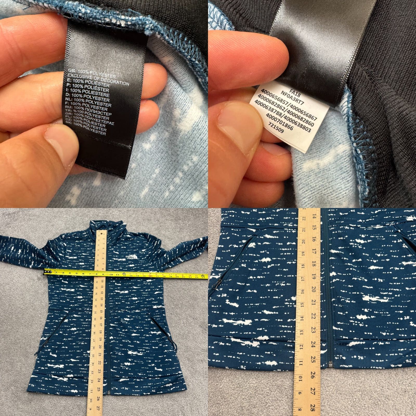 The North Face The North Face Motivation 2.0 Scatter Print Full Zip Jacket Mens Small Blue NWOT Jacket S Blue The North Face Mens Regular Jacket Size S / US 4 / IT 40 - 8 Thumbnail