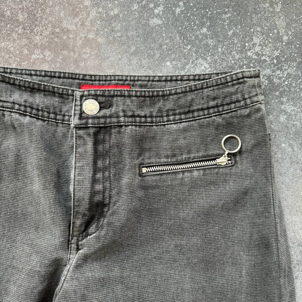 Hysteric Glamour × Japanese Brand × Vintage Amazing Zip Details Flared Washed Jeans Size 27" / US 4 / IT 40 - 6 Thumbnail