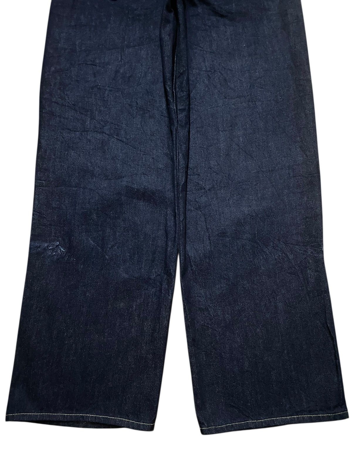Uniqlo Vintage Japanese Brand Uniqlo Navy Blue Super Baggy Jeans Size US 34 / EU 50 - 6 Thumbnail