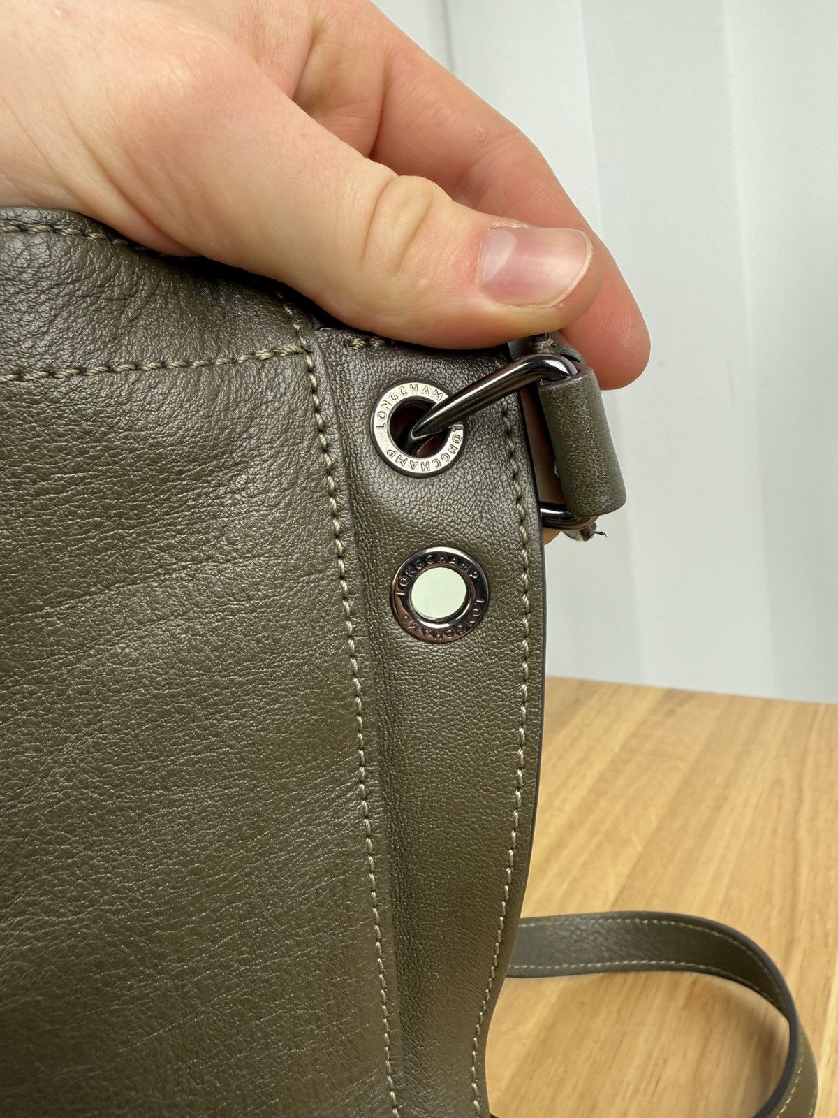 Longchamp Longchamp Shoulder Leather Bag Size ONE SIZE - 7 Thumbnail