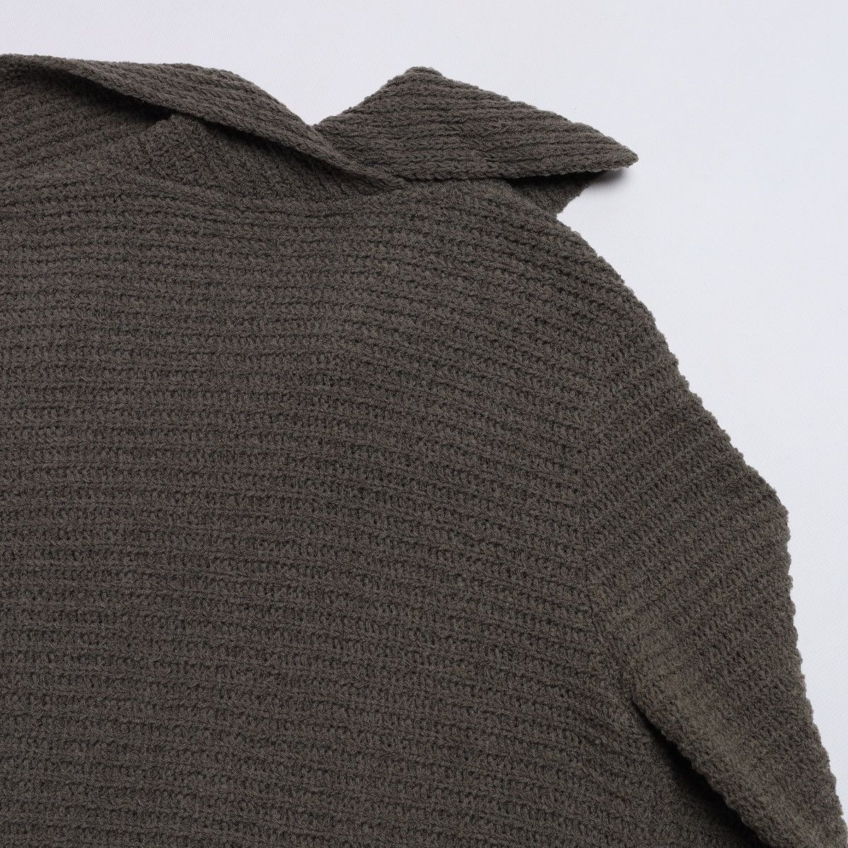 Annette Gortz Annette Gortz Wool Ribbed Cardigan Sweater Khaki Size M / US 6-8 / IT 42-44 - 13 Thumbnail