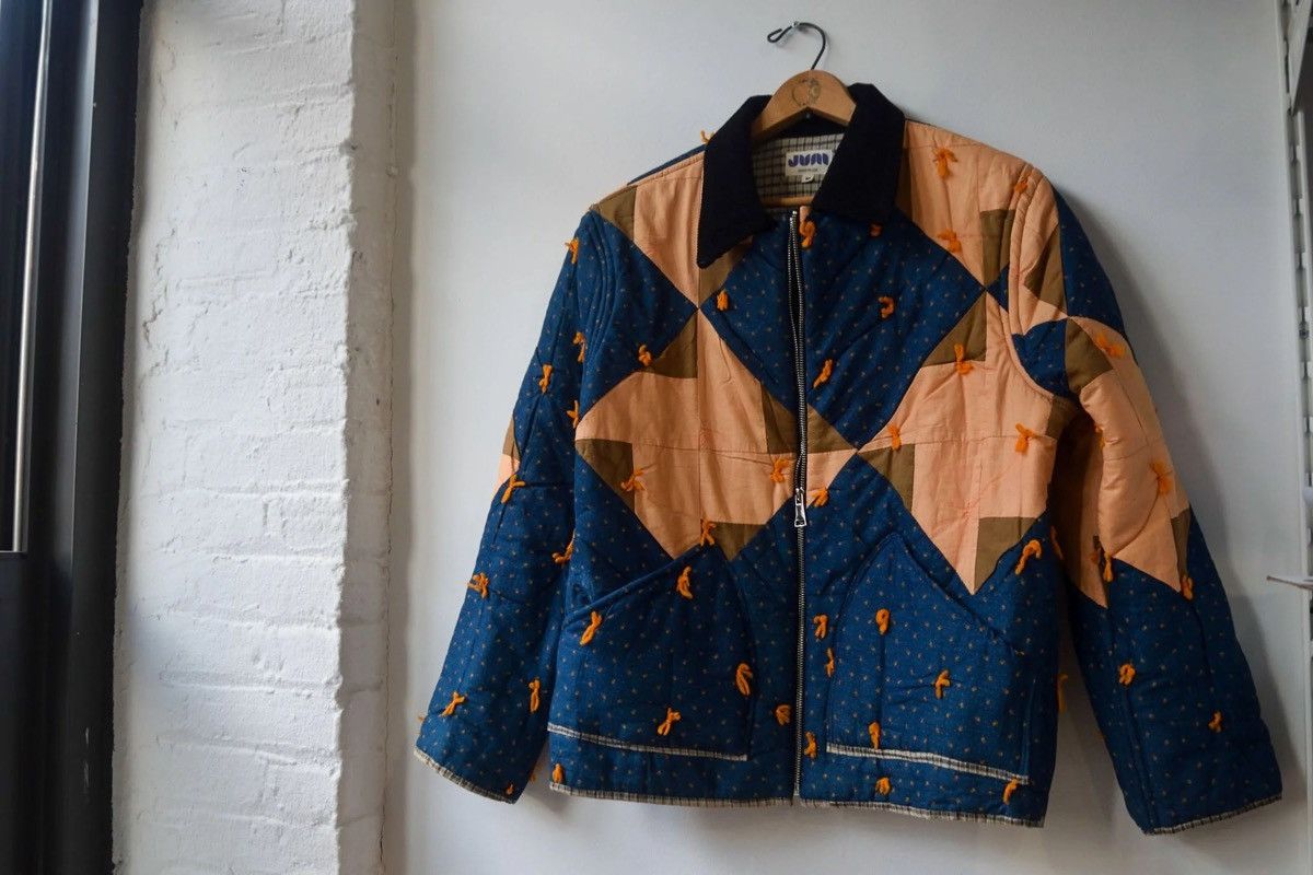Other Indigo & Rust Upcycled 1930s Quilt Jacket Size US M / EU 48-50 / 2 - 4 Thumbnail