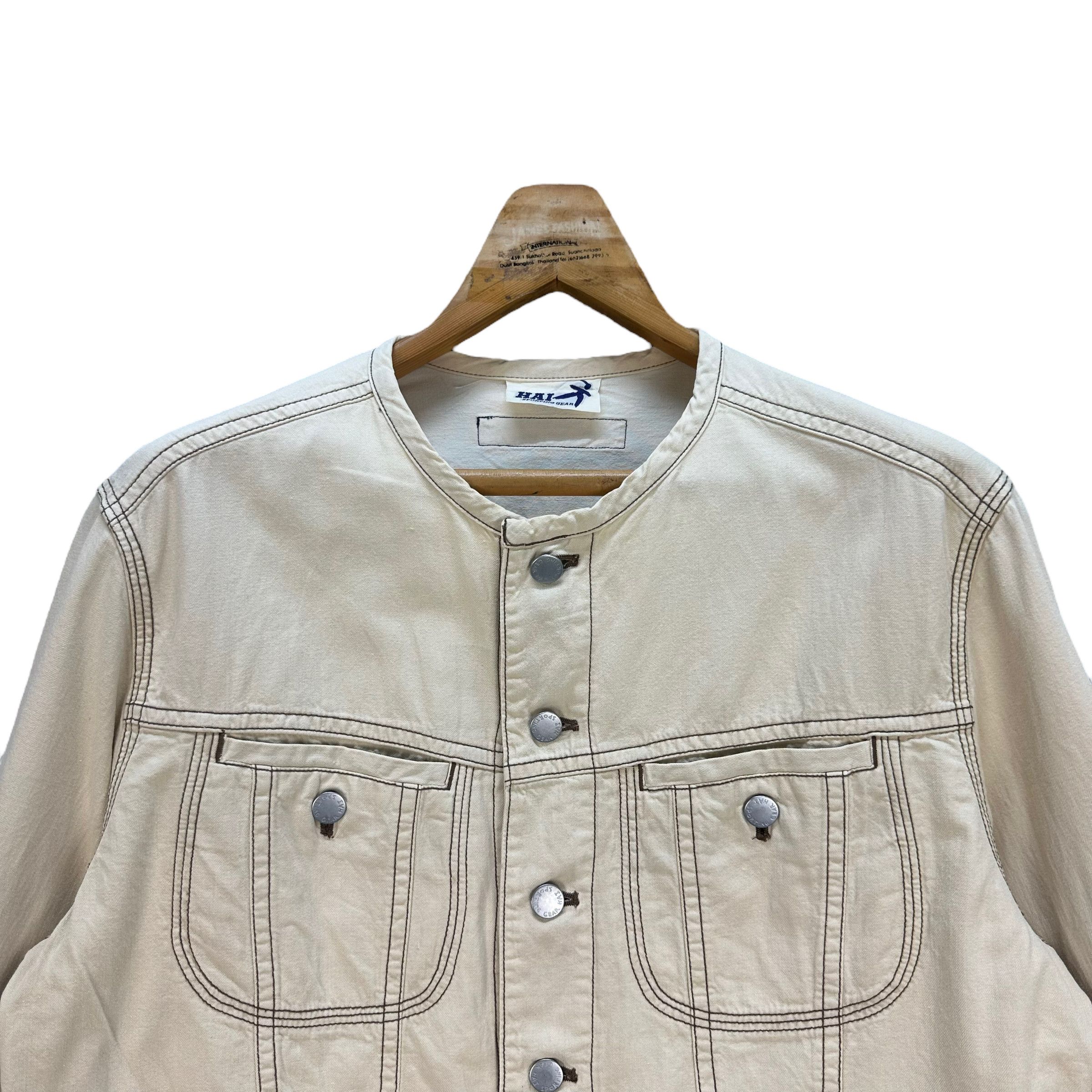 ISSEY MIYAKE HAI SPORTING GEAR デニムジャケット HAI SPORTING GEAR ブラック デニム ジャケット イッセイミヤケ