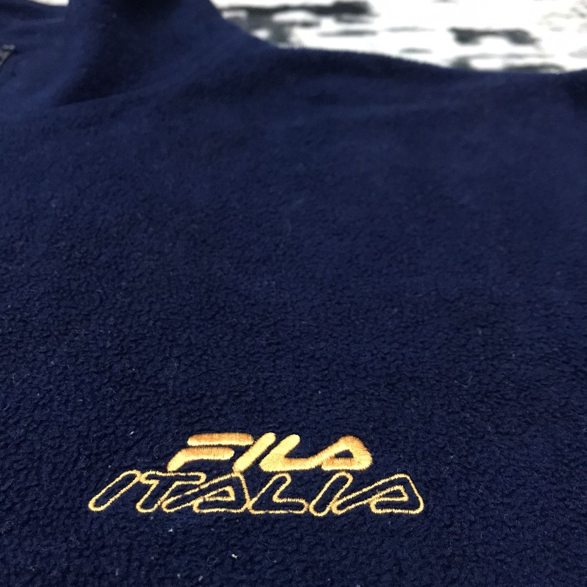 Fila Vintage Fila Italia Embroidery Spellout Halfzipper Fleece Size US L / EU 52-54 / 3 - 6 Thumbnail