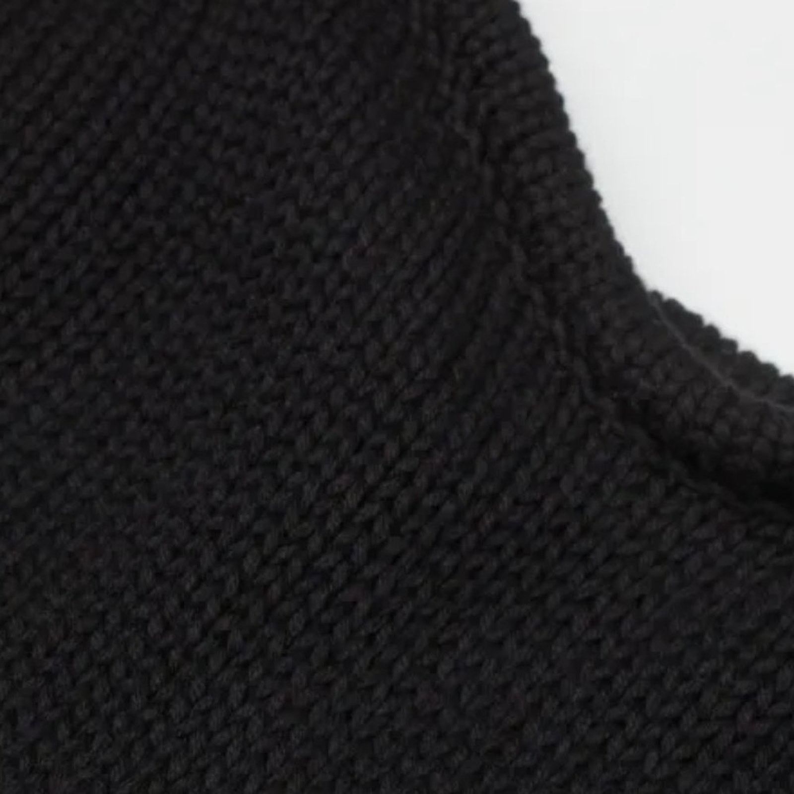BP. BP Women's Knitted Rib Black Cropped Tank Top Sz XL Size XL / US 12-14 / IT 48-50 - 3 Thumbnail