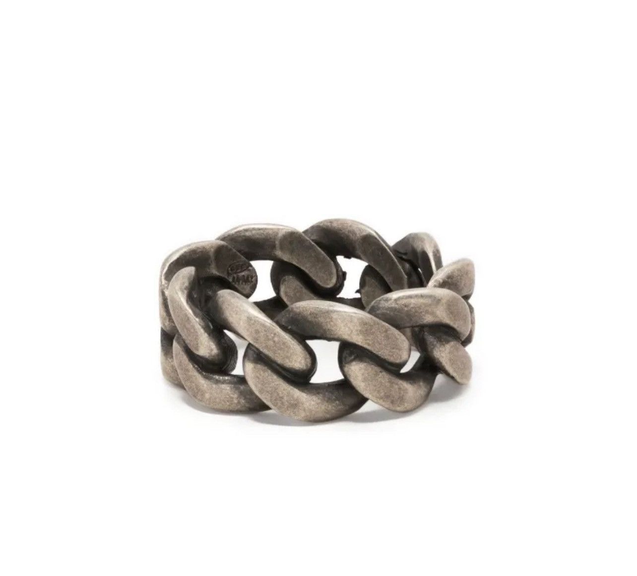 Maison Margiela Maison Margiela Silver Chain Link Ring Size ONE SIZE - 6 Thumbnail