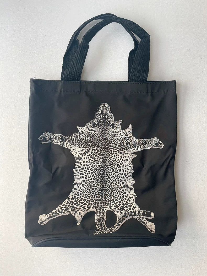 Jean Paul Gaultier 98 Aw Leopard Leopard Tote Bag 2504-Next in Black, Women's