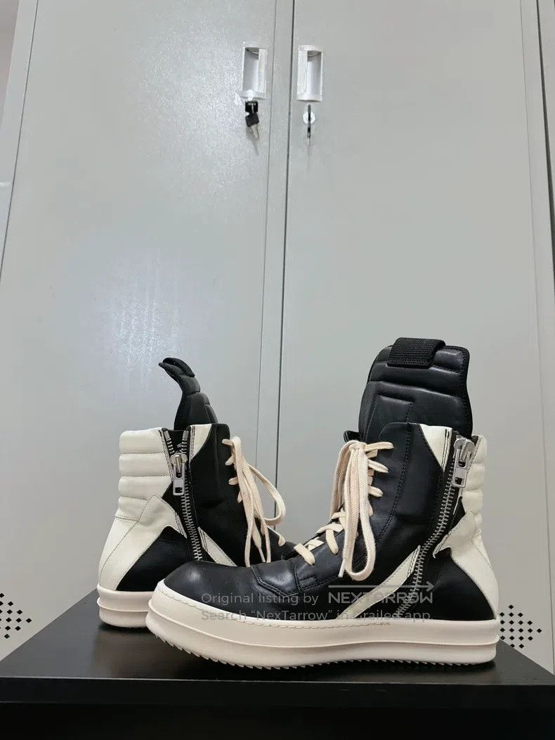 Rick Owens Rick Owens Mainstream Black and White Leather Inverted Tri Size US 7.5 / EU 40-41 - 6 Thumbnail