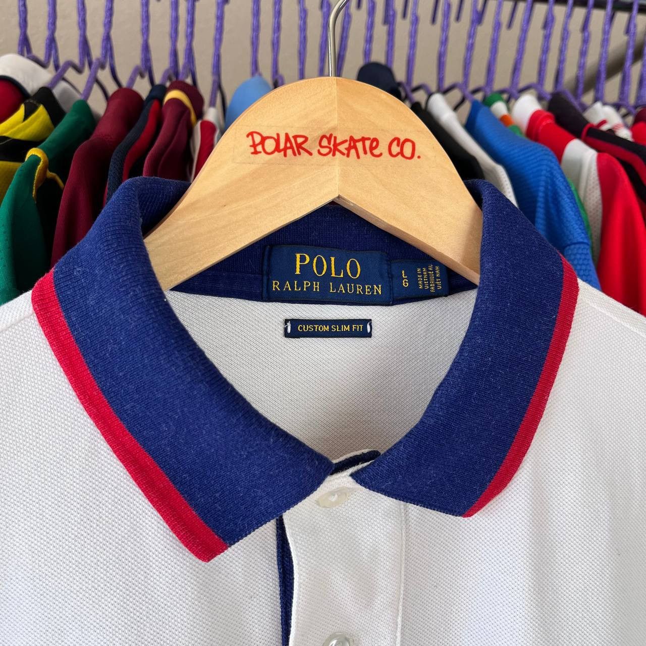 Designer × Polo Ralph Lauren Polo Ralph Lauren Great Britain Big Logo Polo Shirt Size US L / EU 52-54 / 3 - 3 Thumbnail
