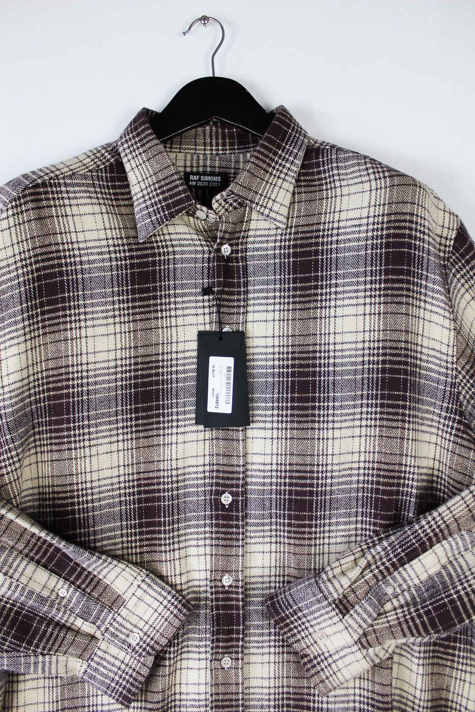 Raf Simons Flannel Shirt “The Others” SS20/20AW Cream Burgundy Check Size US M / EU 48-50 / 2 - 5 Thumbnail