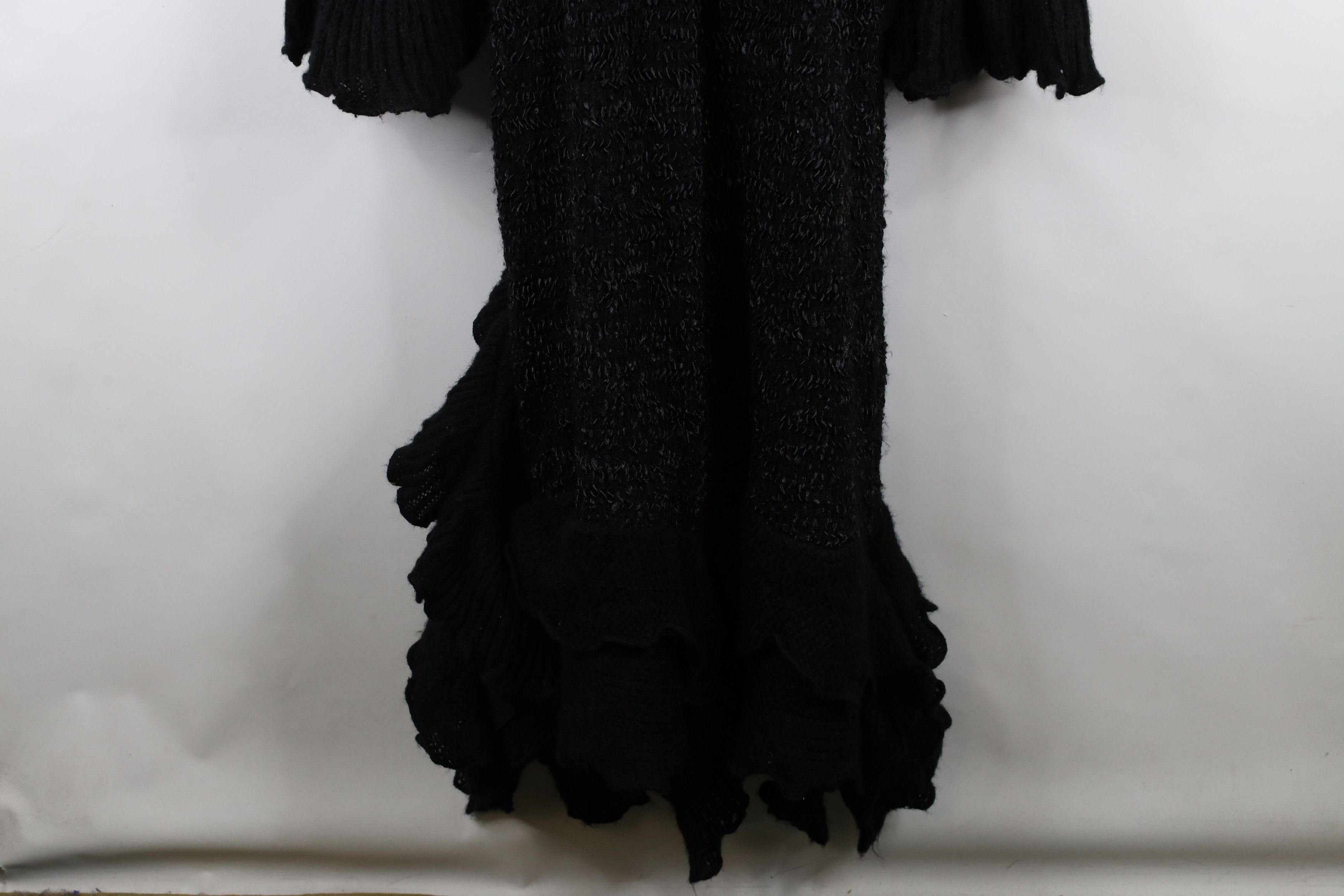 Vintage Vintage 90s Goth Ruffled Toggle Button Full Length Sweater Size XL / US 12-14 / IT 48-50 - 15 Thumbnail
