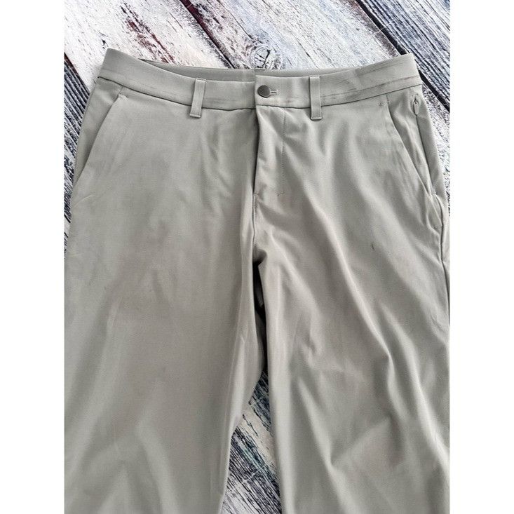 Lululemon Lululemon Men's ABC Slim Performance Pants - Light Gray Size US 31 - 3 Thumbnail