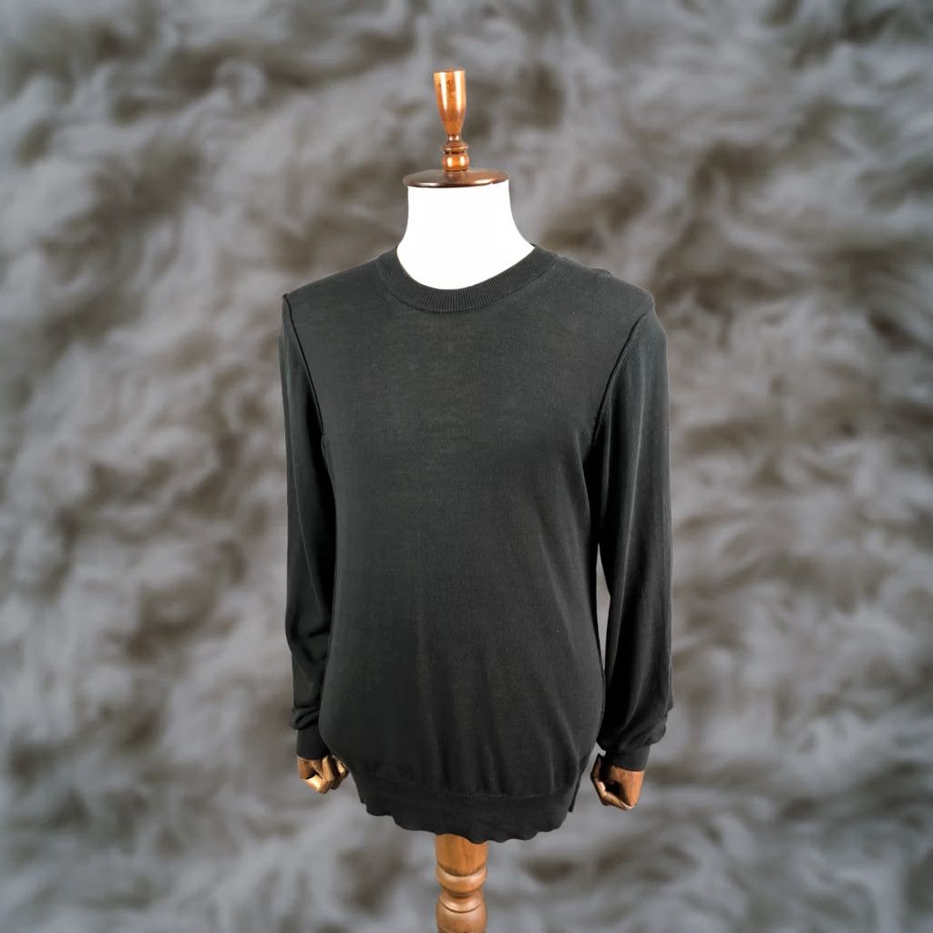 Dolce & Gabbana Dolce&Gabbana Jumper Men Size 48 Cotton Black Size US M / EU 48-50 / 2 - 1 Thumbnail