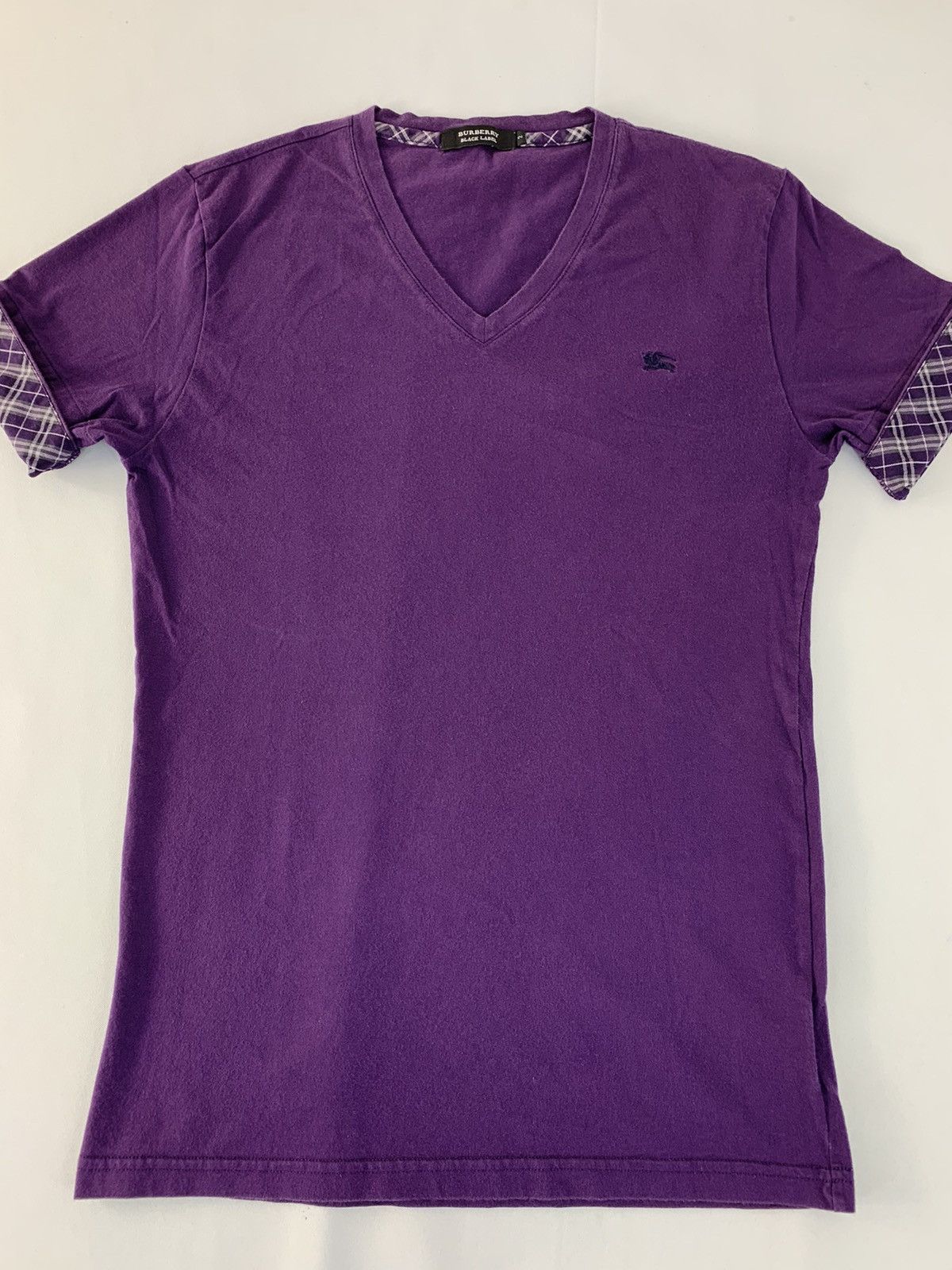Burberry Burberry Black Label Nova Checked V Neck Printed Tee Size S / US 4 / IT 40 - 2 Thumbnail
