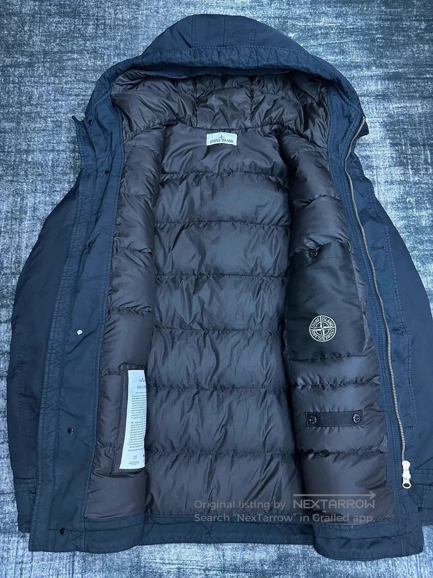Stone Island Blue Parka Jacket with Hood - XL. Size US XL / EU 56 / 4 - 3 Thumbnail