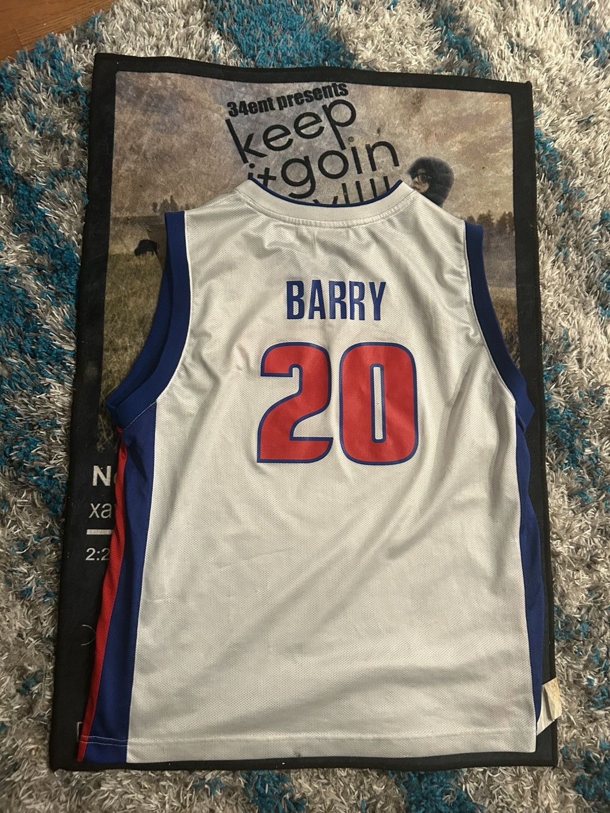 Reebok 2000s Pistons NBA Reebok Jersey Size US XL / EU 56 / 4 - 7 Thumbnail