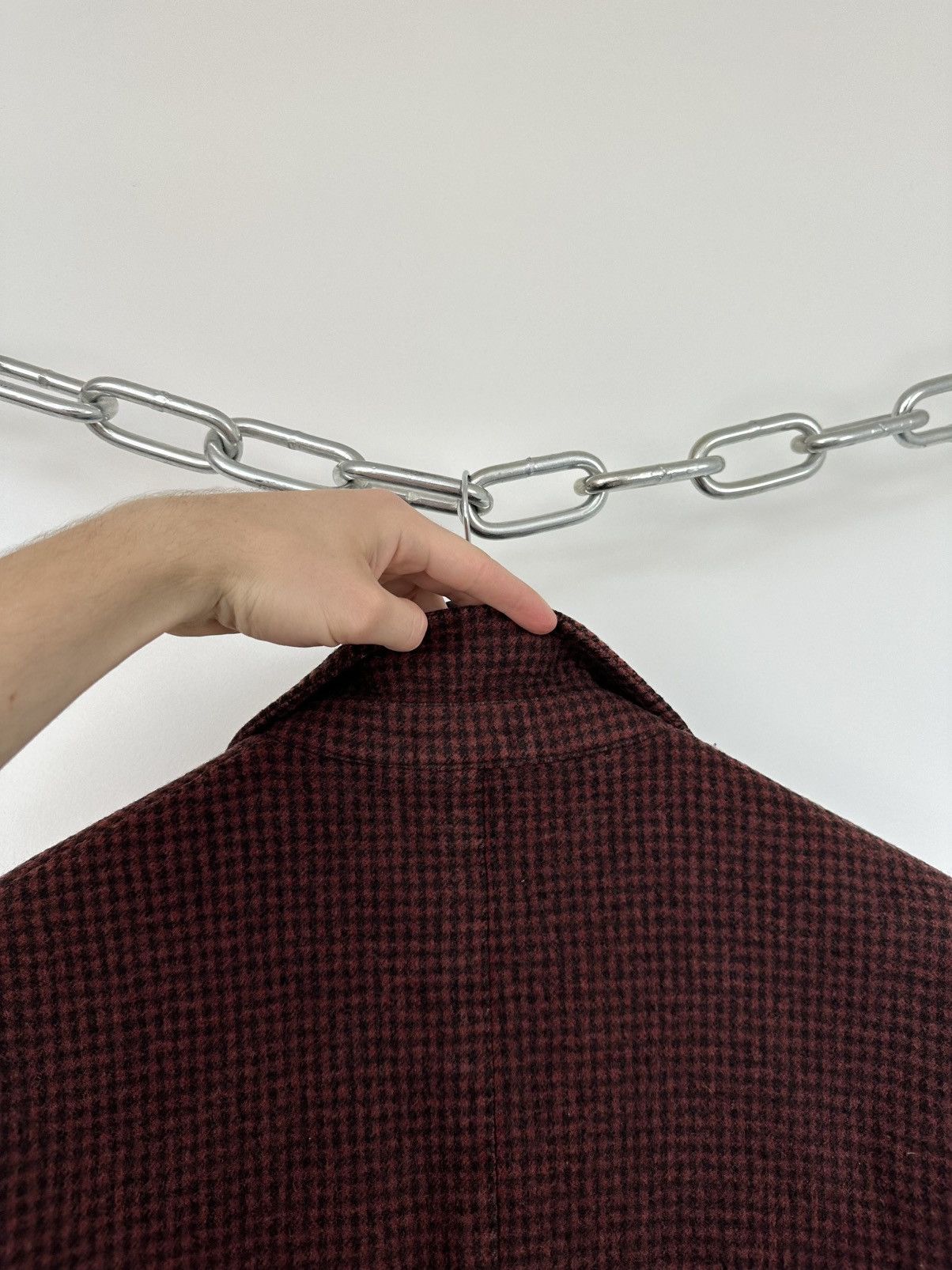 Lardini Vintage 90s Lardini Loro Piana Ing Double Breasted Wool Coat Size US M / EU 48-50 / 2 - 11 Thumbnail