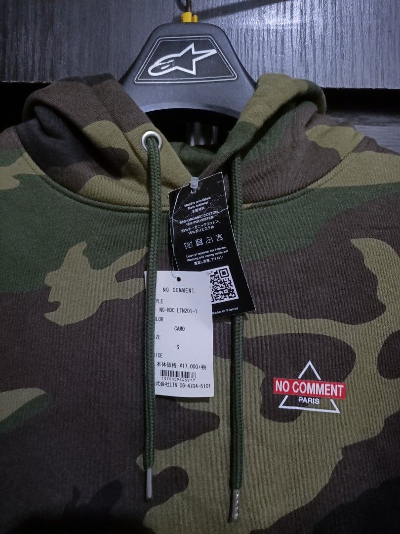 Designer × Japanese Brand No comment camo hoodie streetwear Size US S / EU 44-46 / 1 - 9 Thumbnail