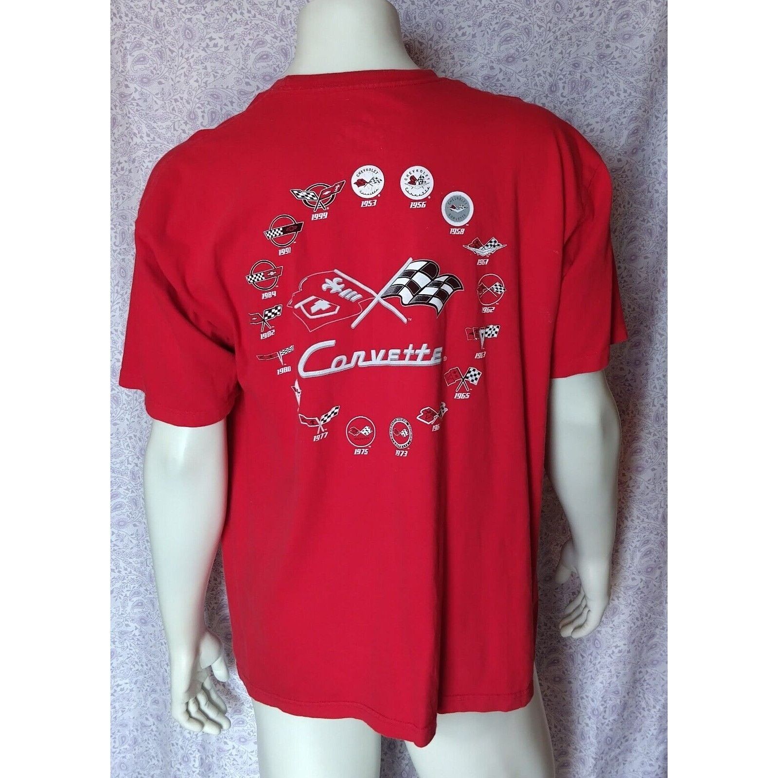 Chevrolet Since 1953 Corvette! JH Design T-shirts Red Size Large Size US L / EU 52-54 / 3 - 2 Thumbnail